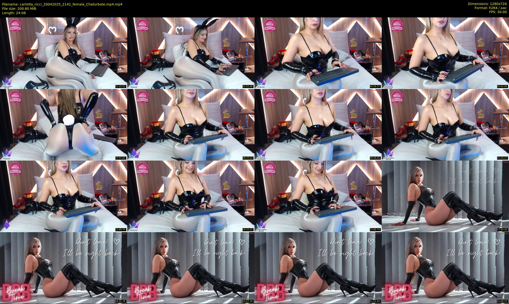 carlotta_ricci — 25 minute Chaturbate female cam show recording, 720p, Apr 20, 2025