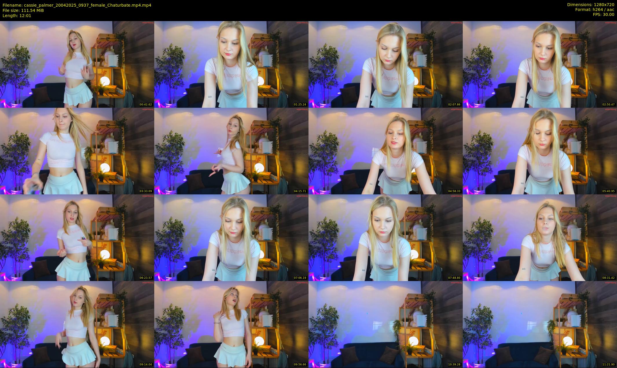 cassie_palmer — 13 minute Chaturbate female cam show recording, 720p, Apr 20, 2025