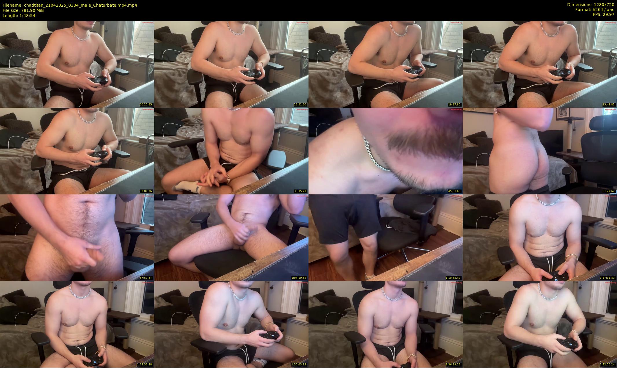 chadtitan — 109 minute Chaturbate male cam show recording, 720p, Apr 21, 2025