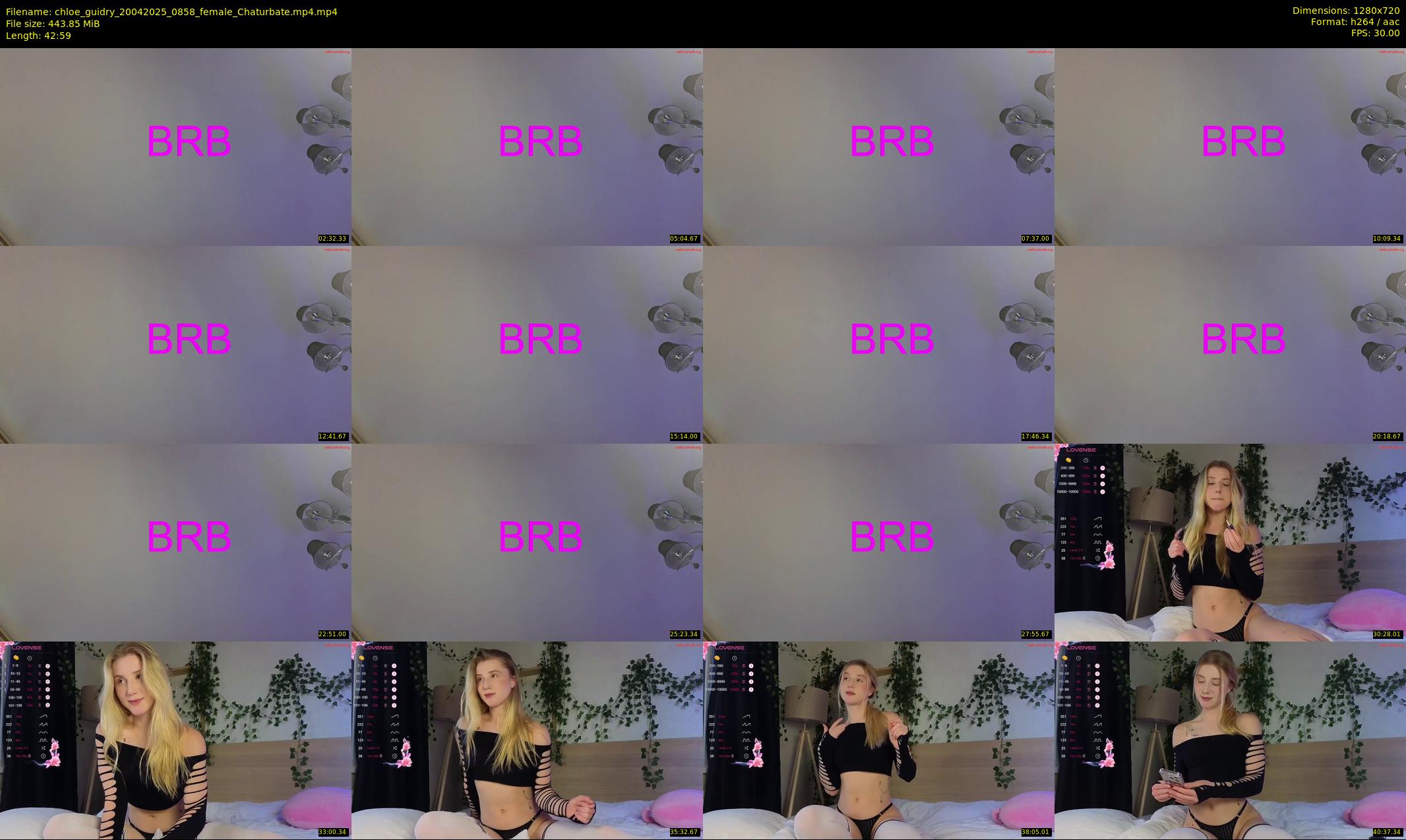 chloe_guidry — 43 minute Chaturbate female cam show recording, 720p, Apr 20, 2025