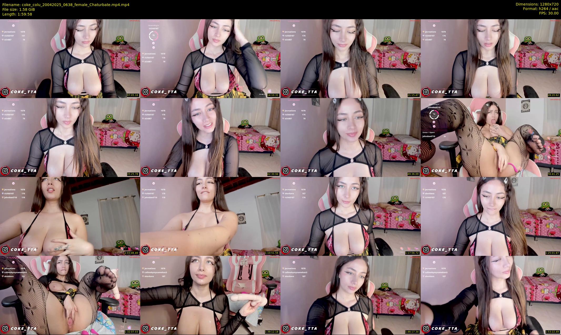 coke_colu — 120 minute Chaturbate female cam show recording, 720p, Apr 20, 2025