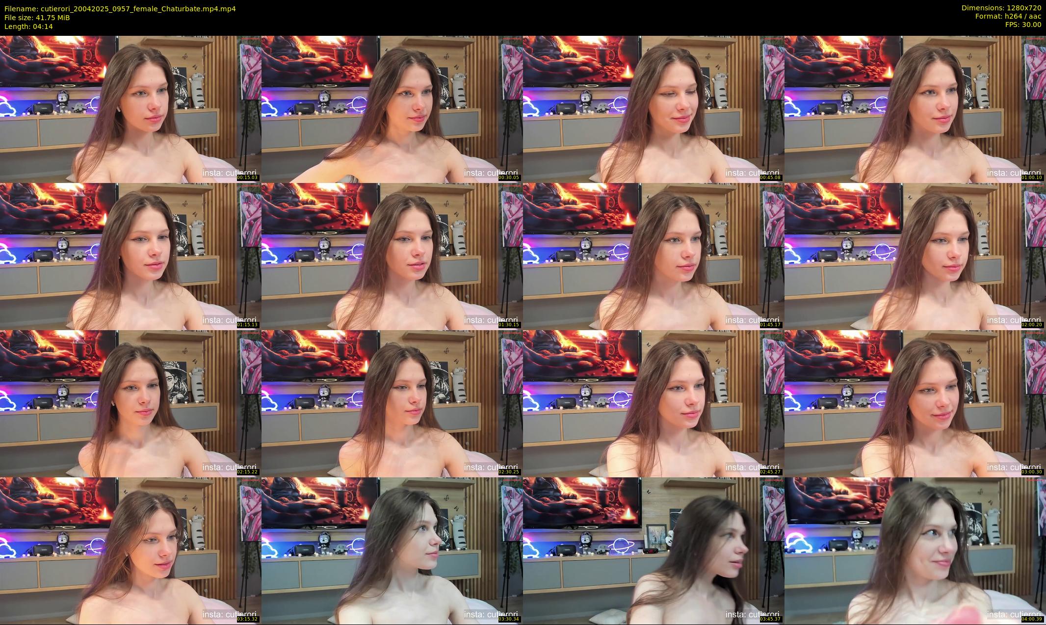 cutierori — 5 minute Chaturbate female cam show recording, 720p, Apr 20, 2025