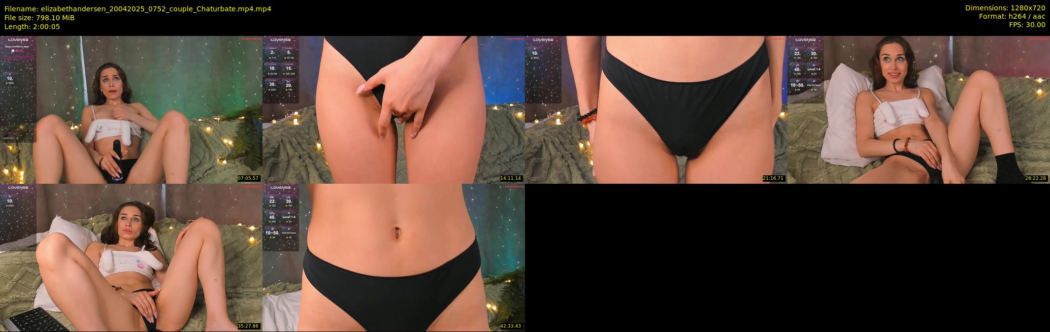 elizabethandersen — 121 minute Chaturbate female cam show recording, 720p, Apr 20, 2025