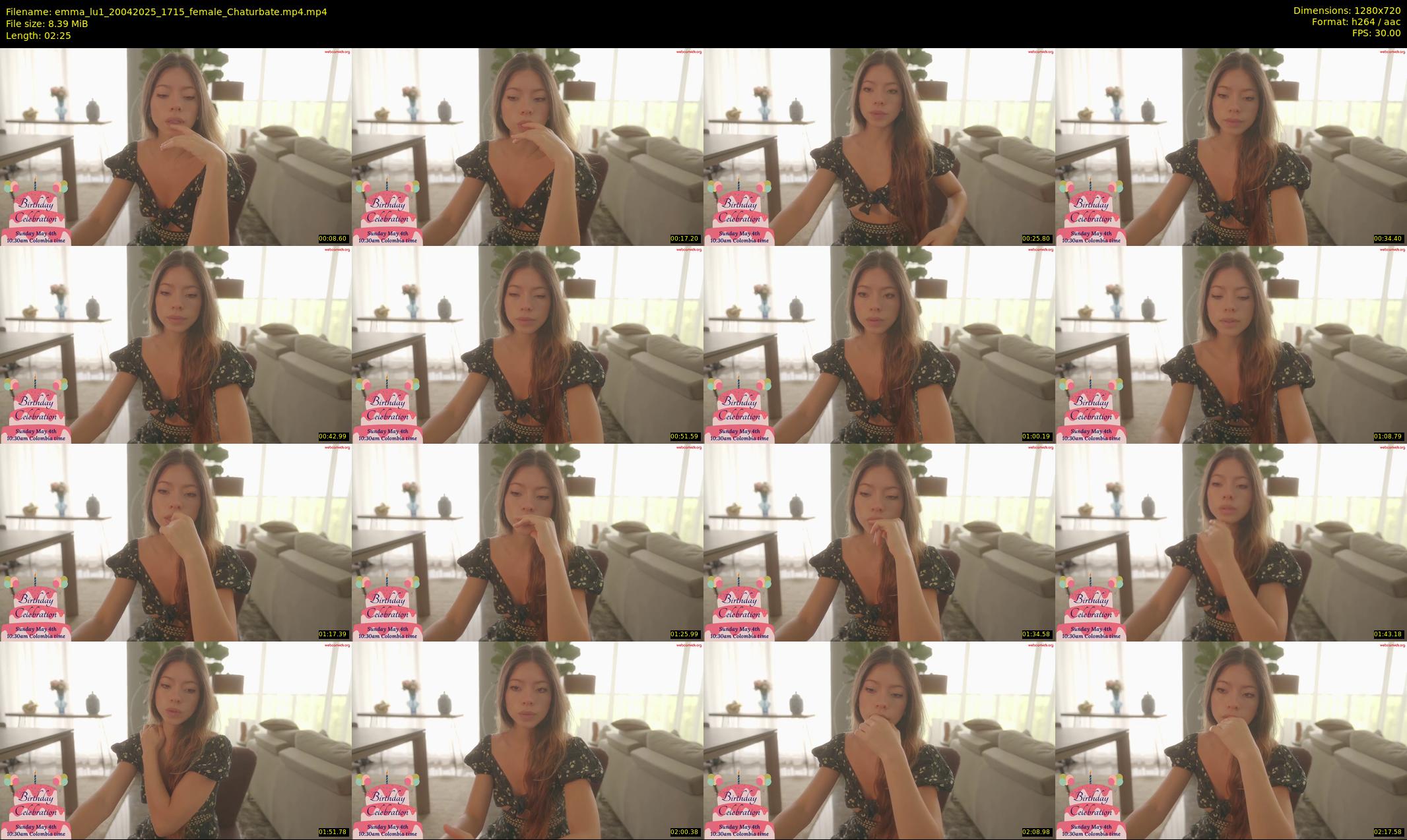 emma_lu1 — 3 minute Chaturbate female cam show recording, 720p, Apr 20, 2025