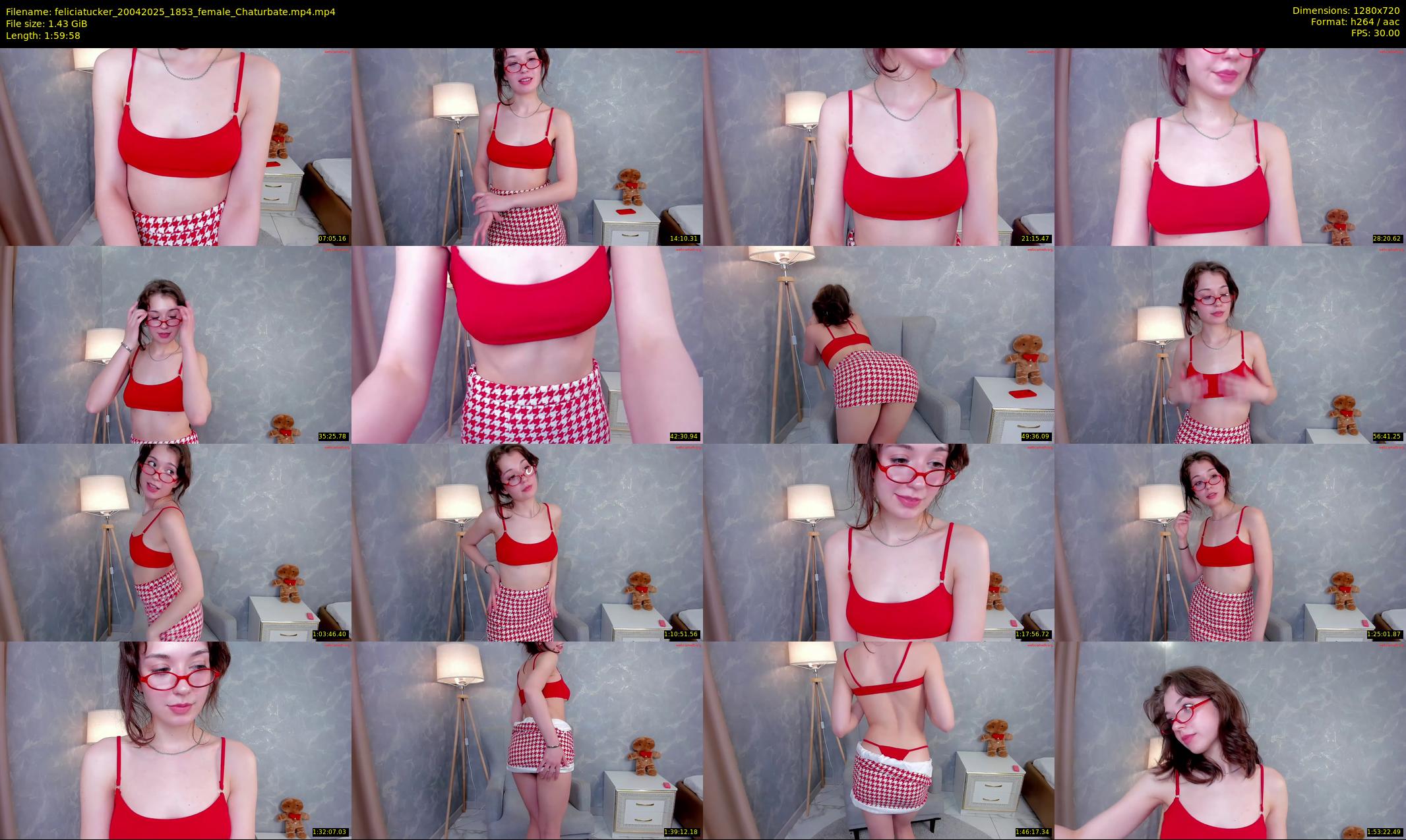 feliciatucker — 120 minute Chaturbate female cam show recording, 720p, Apr 20, 2025