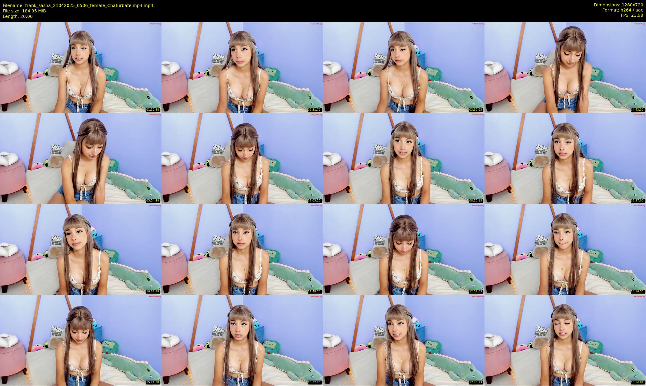 frank_sasha — 20 minute Chaturbate couple cam show recording, 720p, Apr 21, 2025