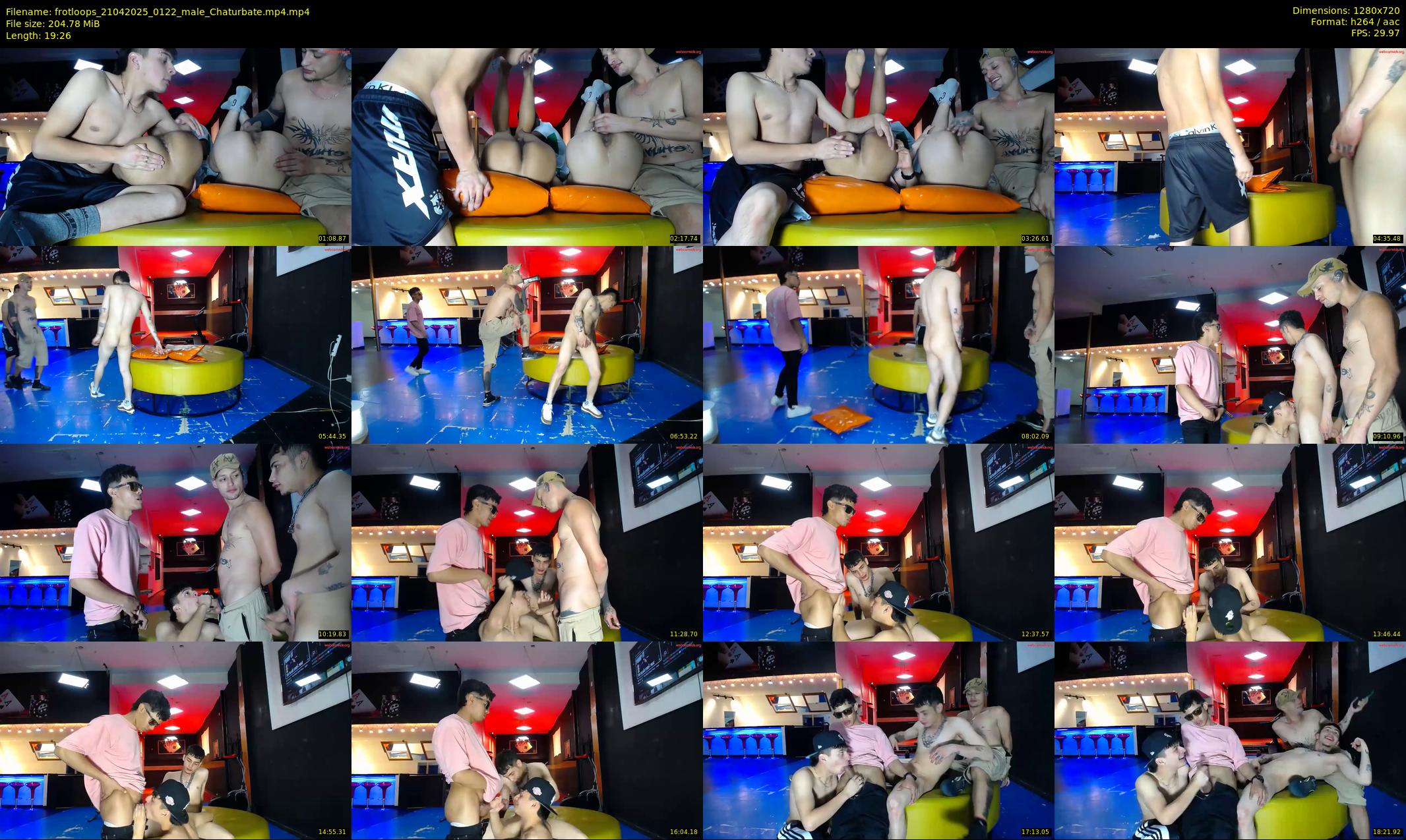 frotloops — 20 minute Chaturbate male cam show recording, 720p, Apr 21, 2025