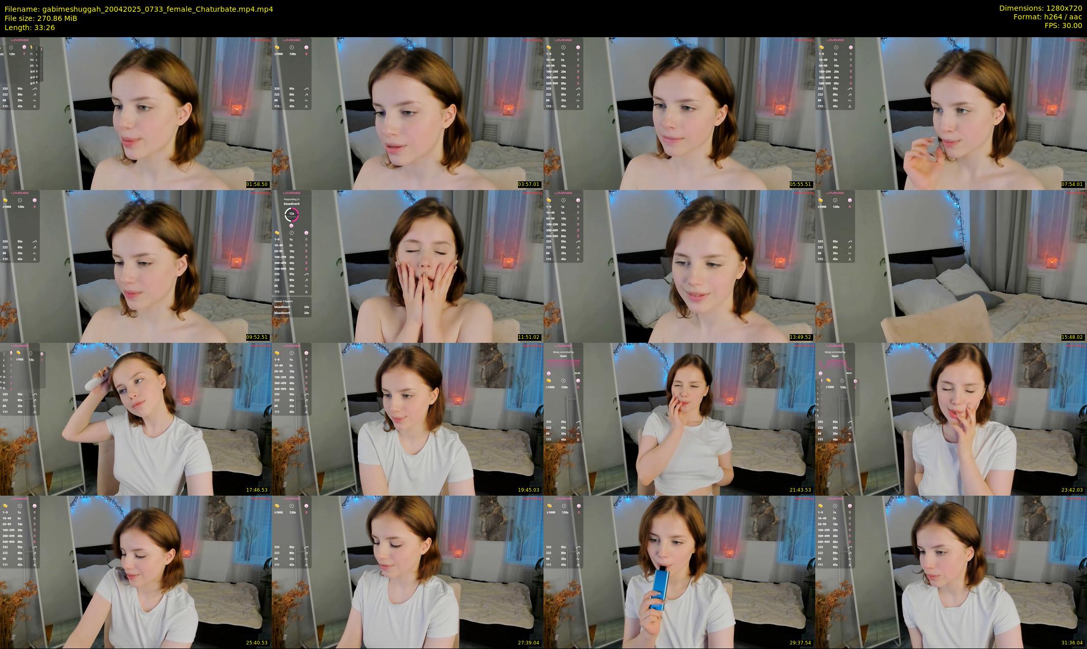 gabimeshuggah — 34 minute Chaturbate female cam show recording, 720p, Apr 20, 2025