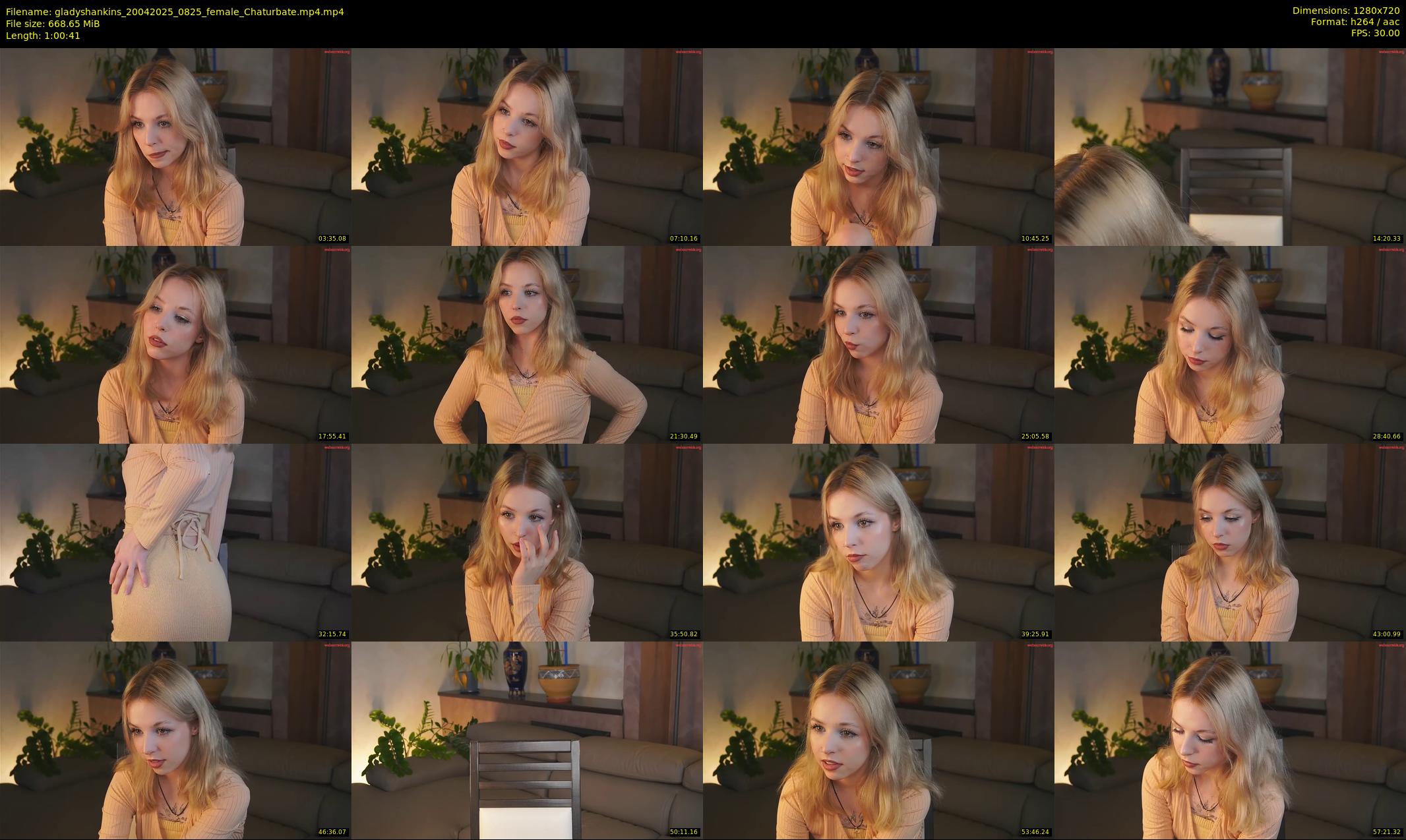 gladyshankins — 61 minute Chaturbate female cam show recording, 720p, Apr 20, 2025