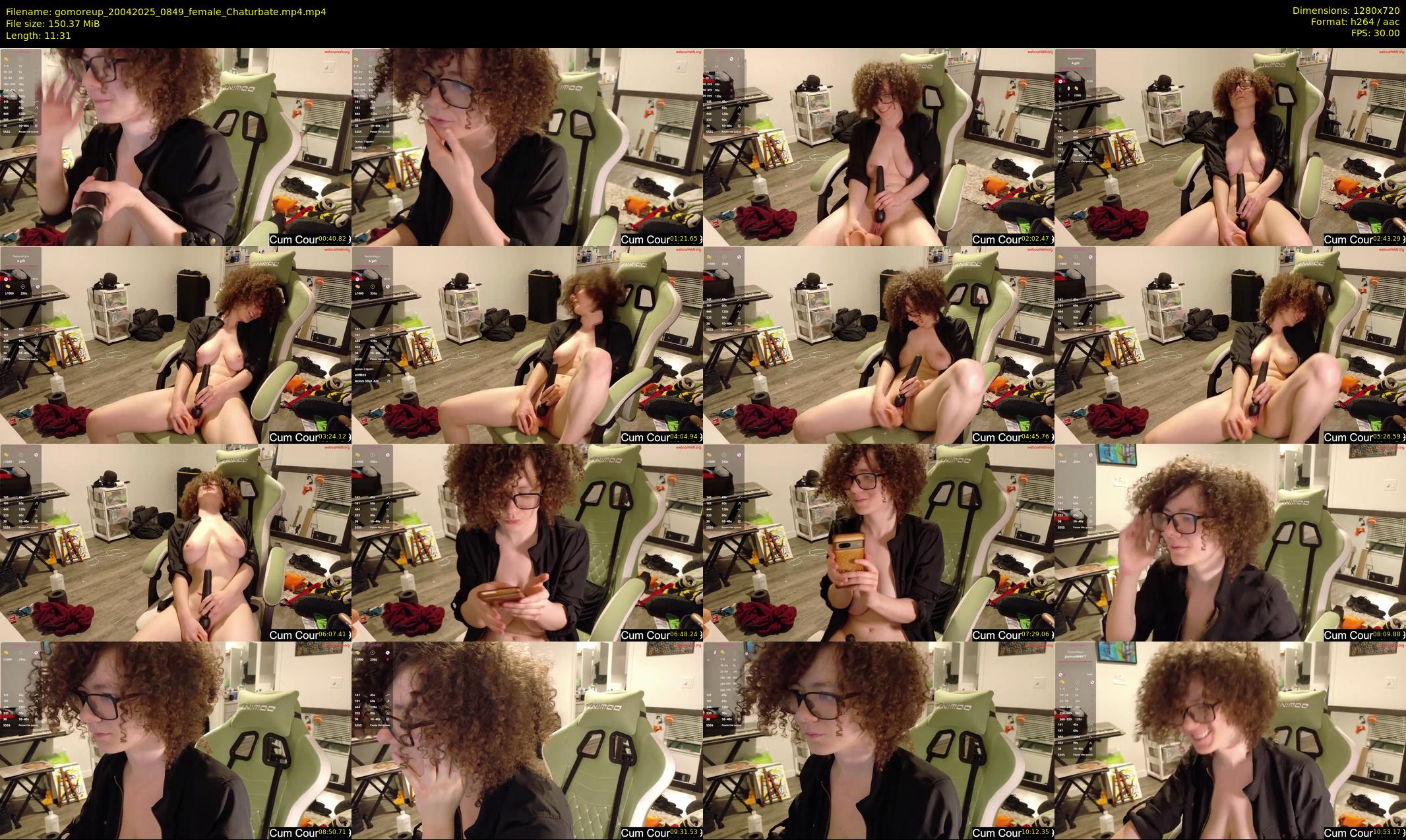 gomoreup — 12 minute Chaturbate female cam show recording, 720p, Apr 20, 2025