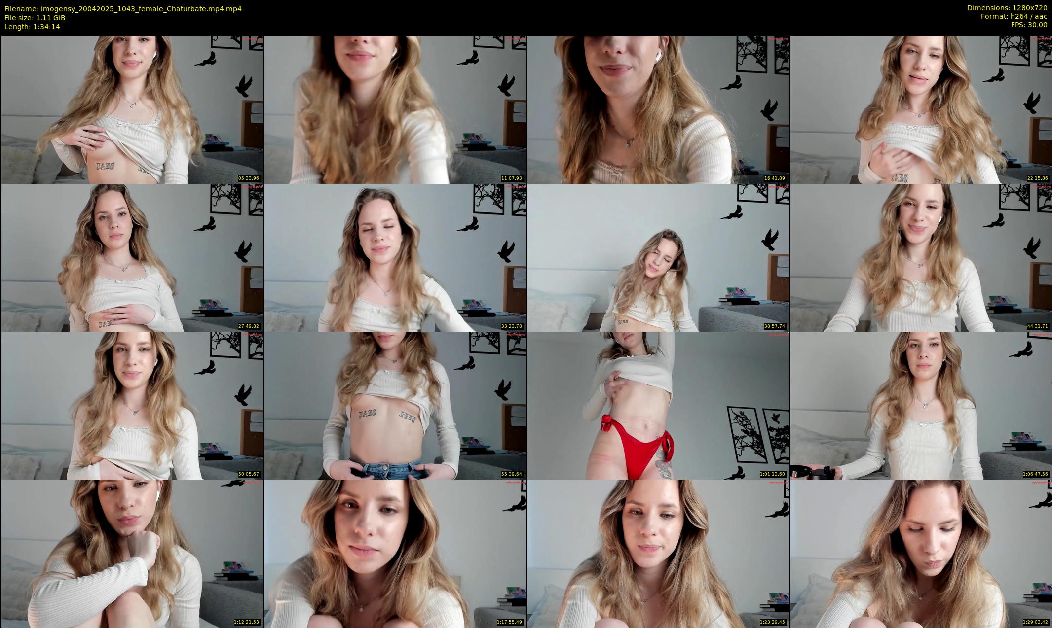 imogensy — 95 minute Chaturbate female cam show recording, 720p, Apr 20, 2025