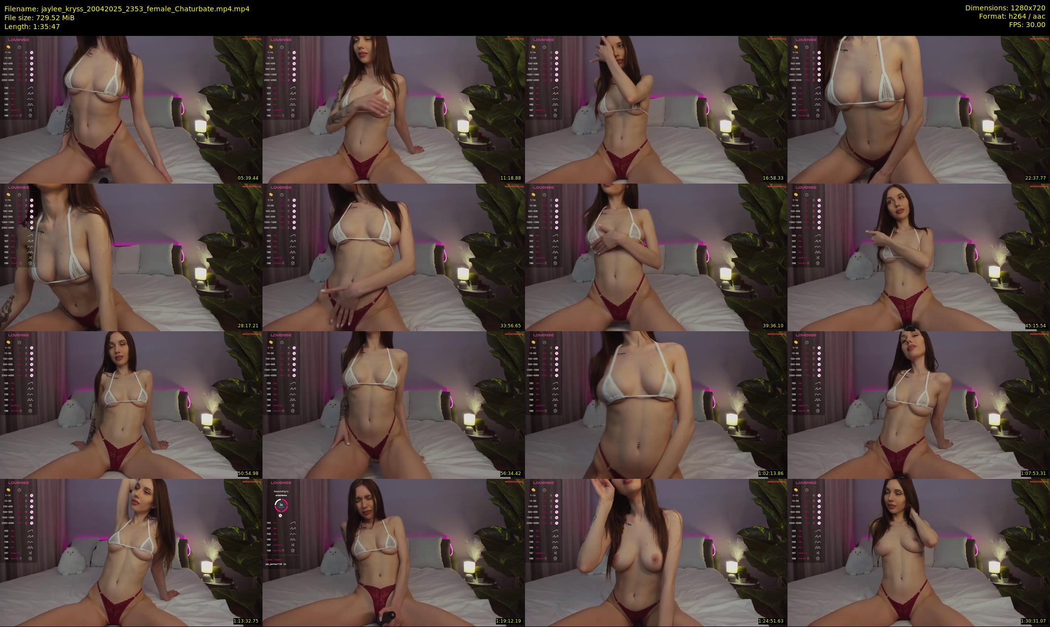jaylee_kryss — 96 minute Chaturbate female cam show recording, 720p, Apr 20, 2025