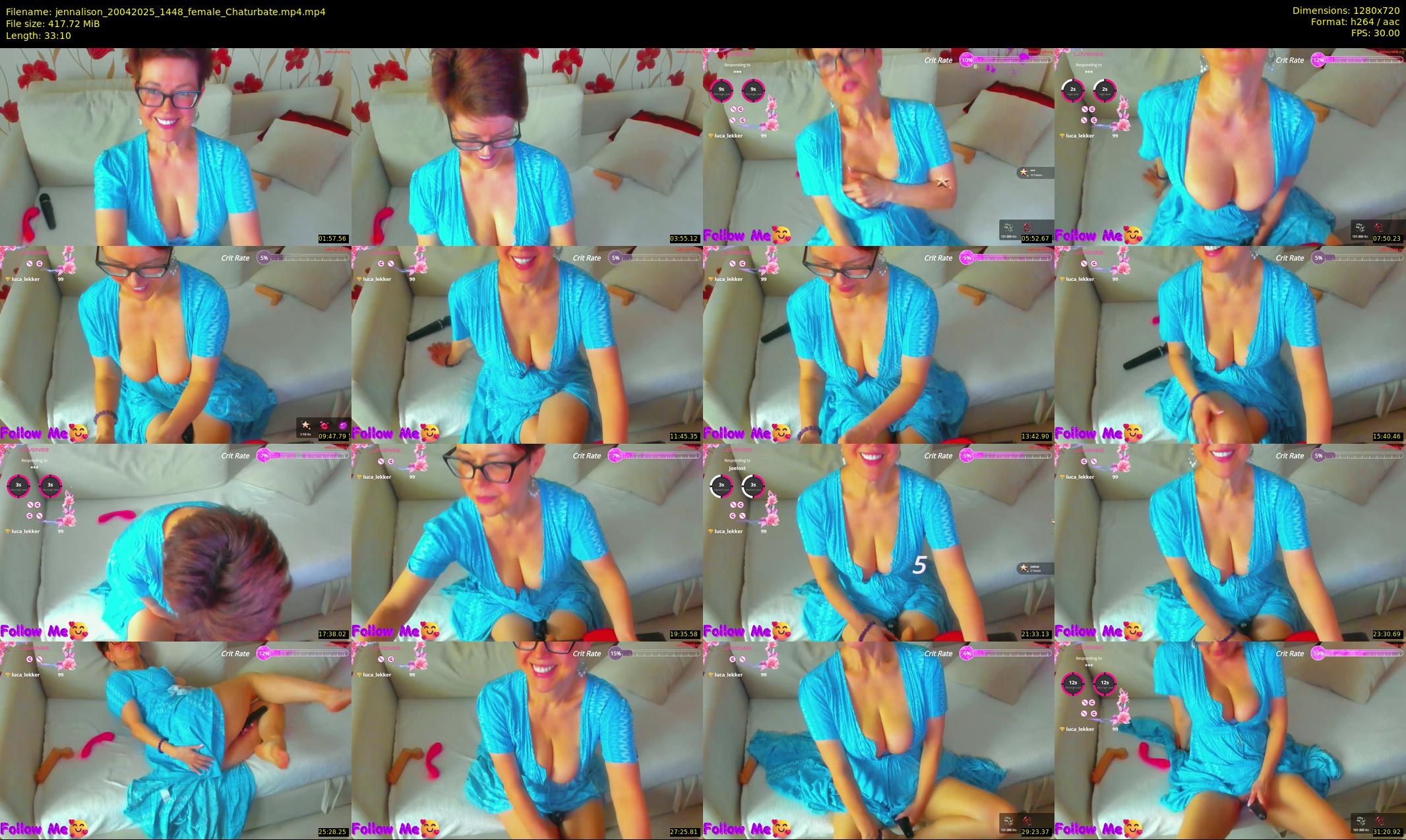 jennalison — 34 minute Chaturbate female cam show recording, 720p, Apr 20, 2025