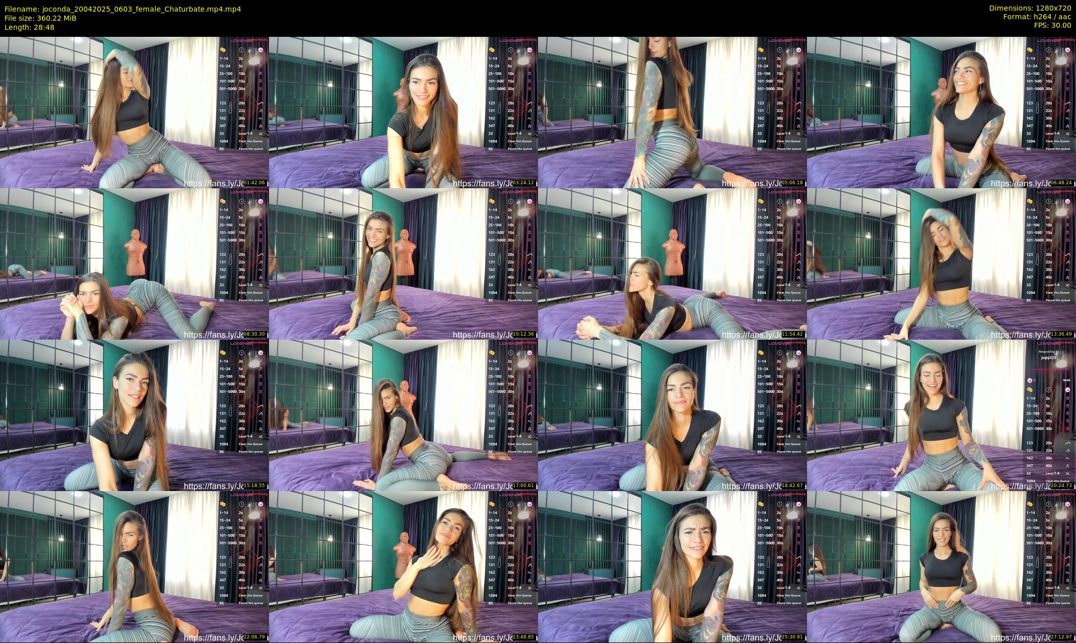 joconda — 29 minute Chaturbate female cam show recording, 720p, Apr 20, 2025