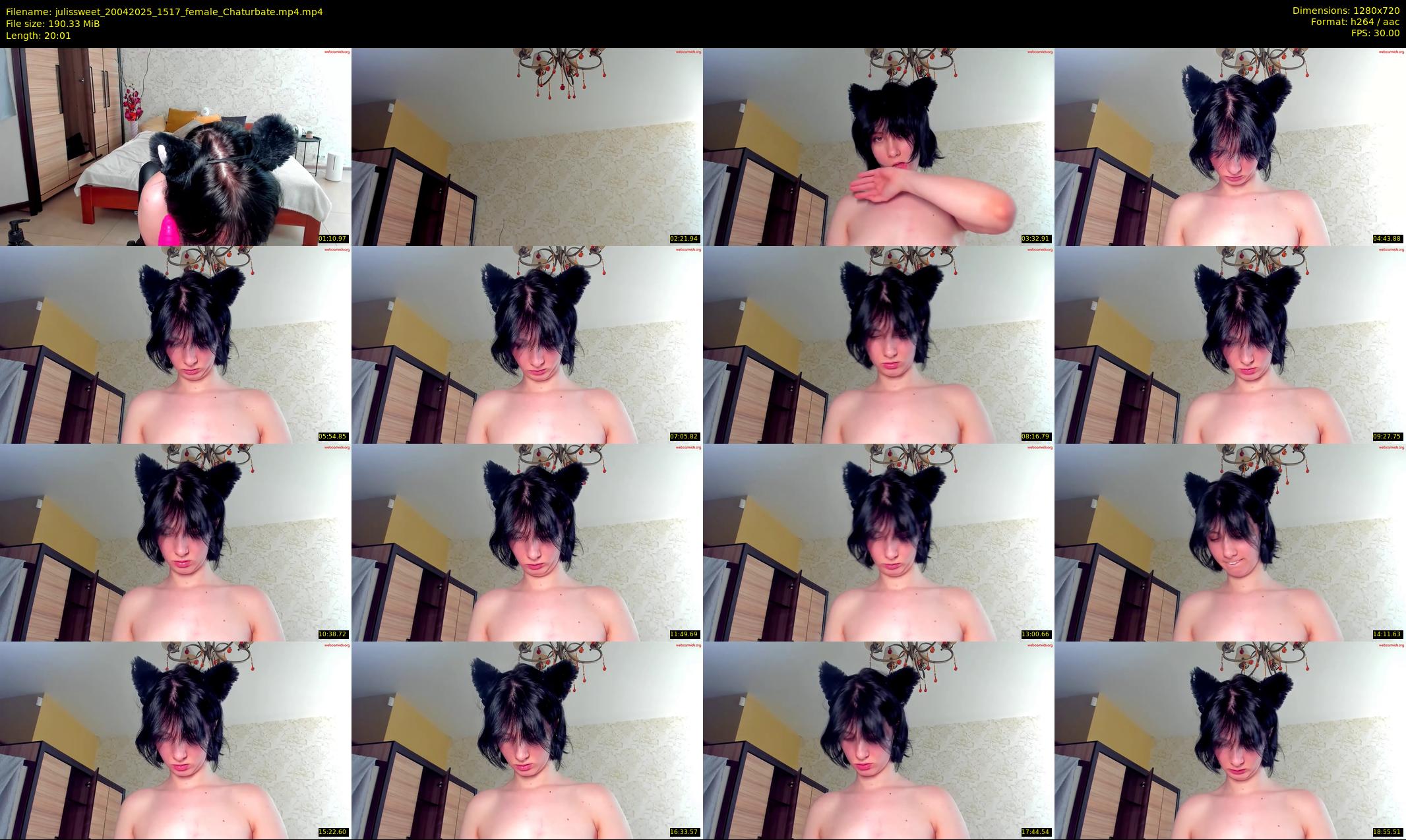 julissweet — 21 minute Chaturbate female cam show recording, 720p, Apr 20, 2025