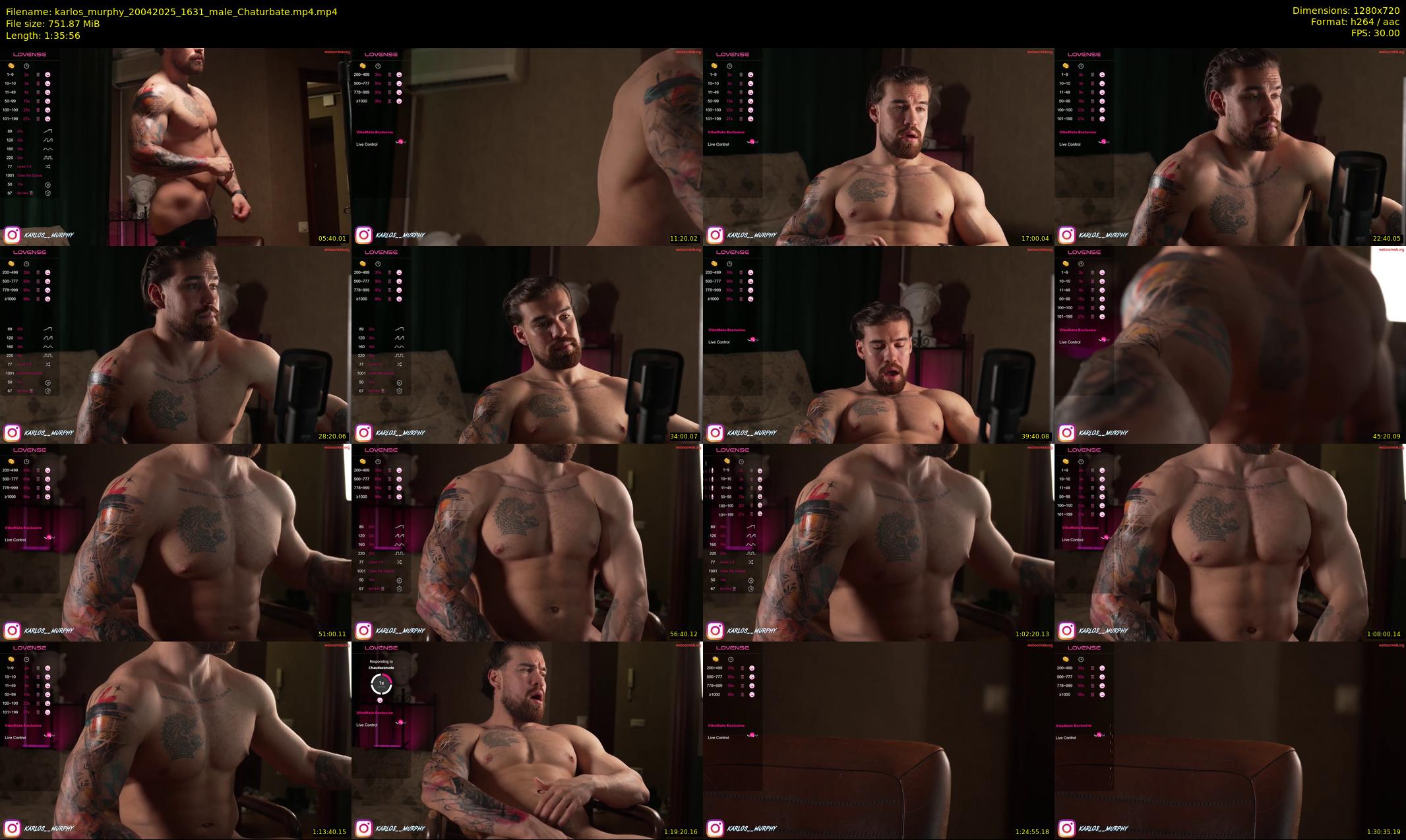 karlos_murphy — 96 minute Chaturbate male cam show recording, 720p, Apr 20, 2025