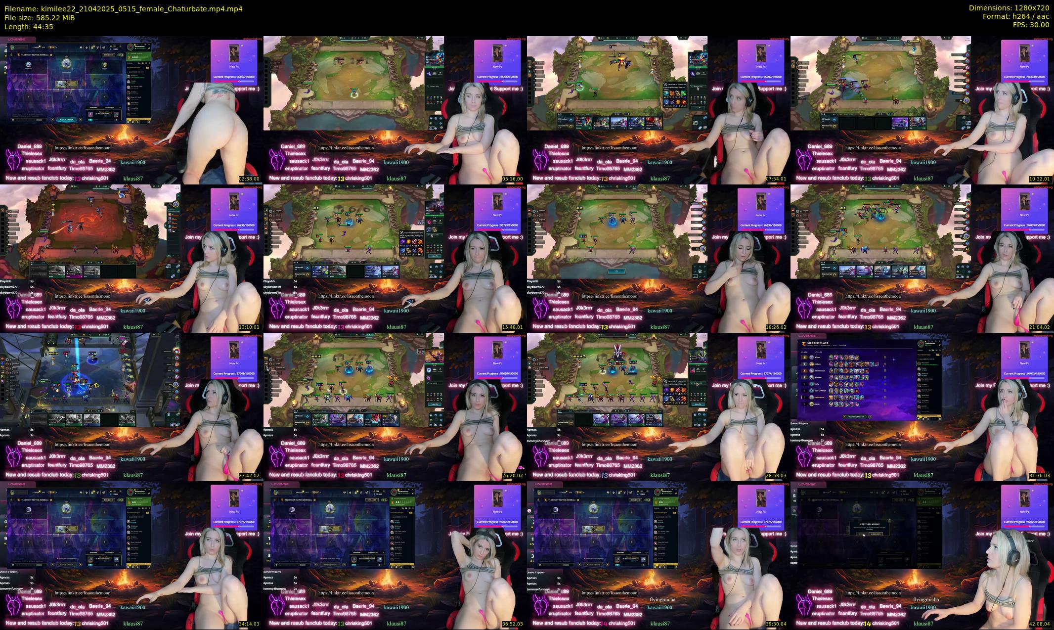 kimilee22 — 45 minute Chaturbate female cam show recording, 720p, Apr 21, 2025