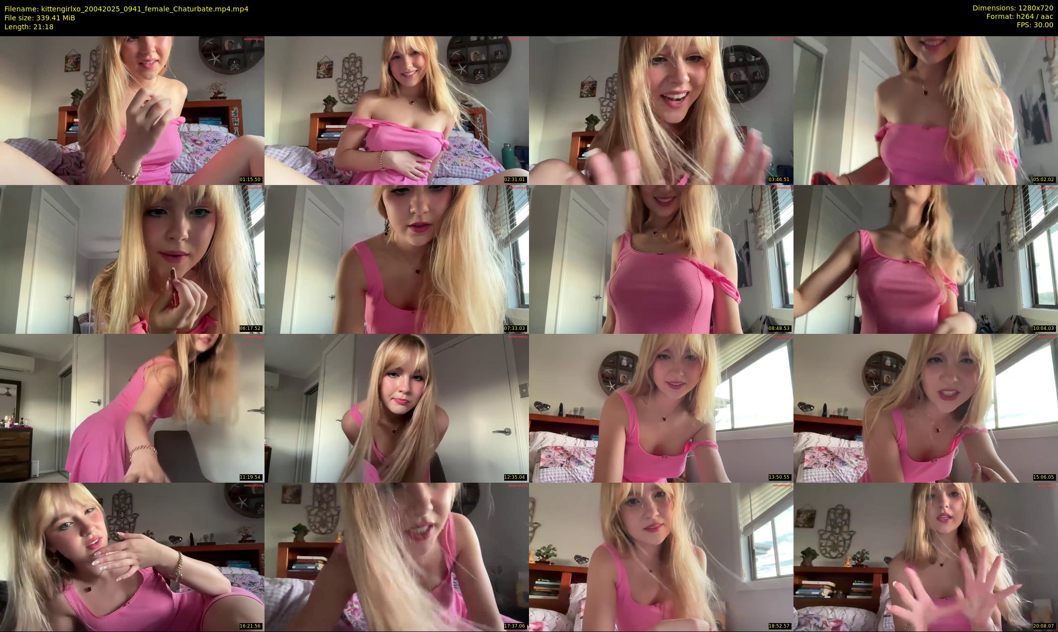 kittengirlxo — 22 minute Chaturbate female cam show recording, 720p, Apr 20, 2025