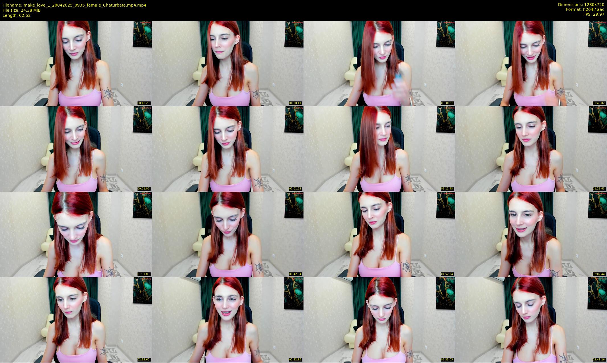 make_love_1 — 3 minute Chaturbate female cam show recording, 720p, Apr 20, 2025
