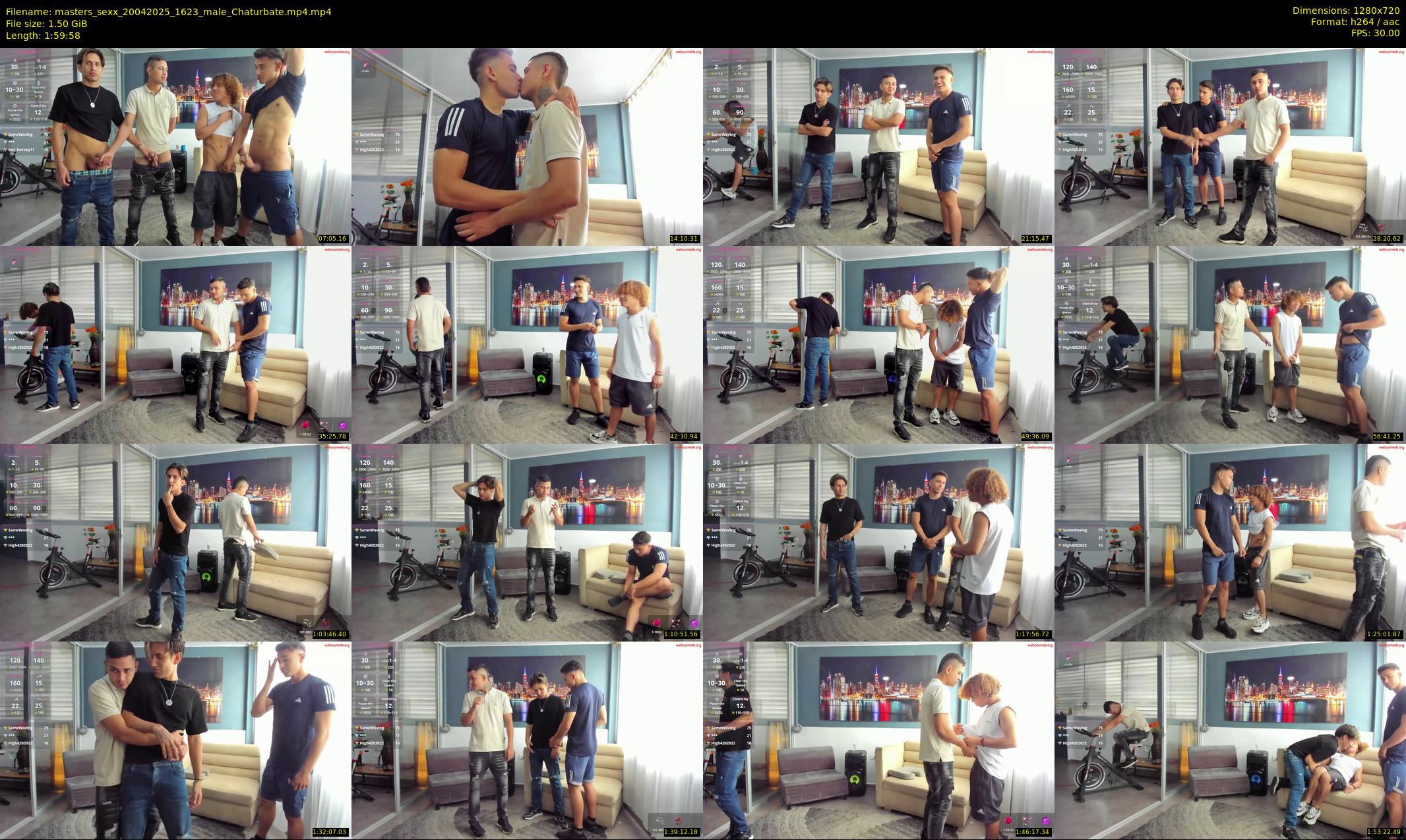 masters_sexx — 120 minute Chaturbate male cam show recording, 720p, Apr 20, 2025