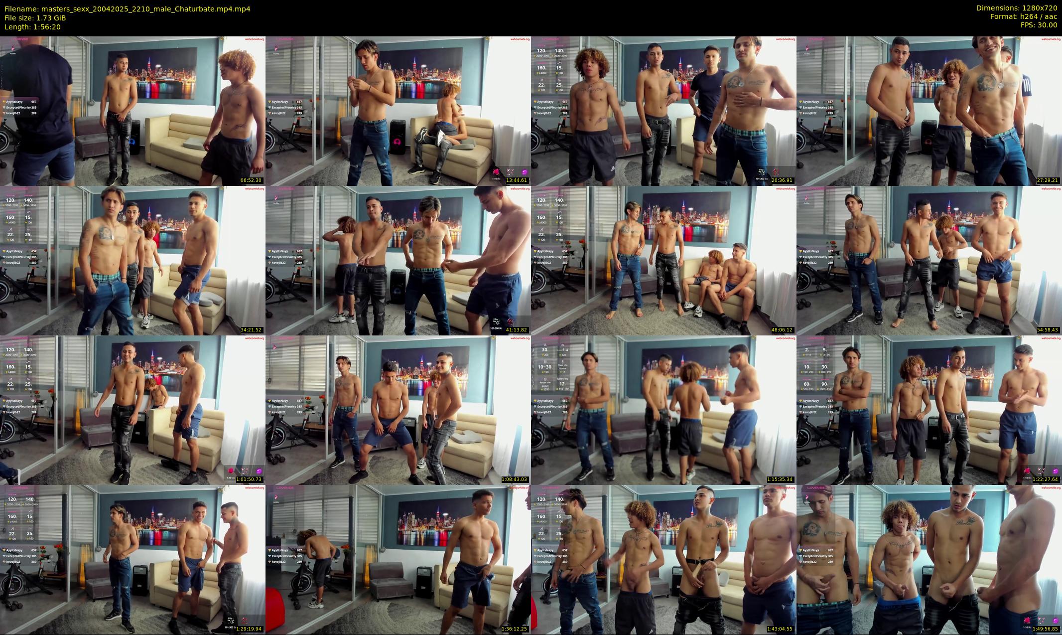 masters_sexx — 117 minute Chaturbate male cam show recording, 720p, Apr 20, 2025