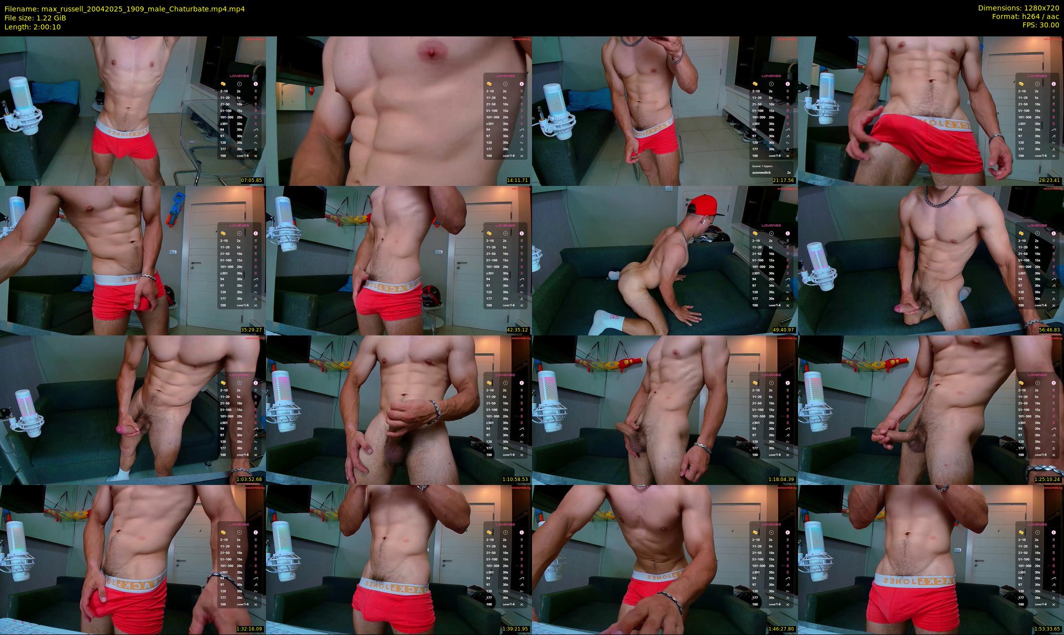max_russell — 121 minute Chaturbate male cam show recording, 720p, Apr 20, 2025