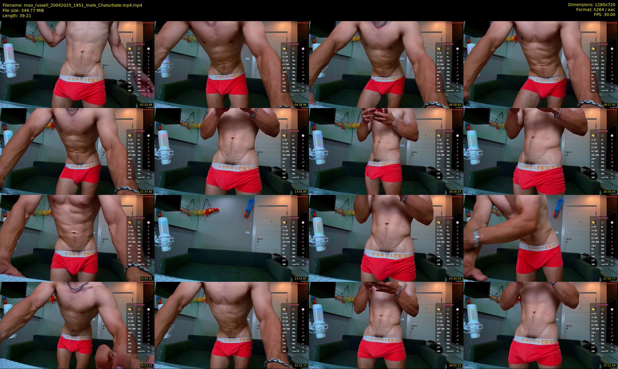 max_russell — 40 minute Chaturbate male cam show recording, 720p, Apr 20, 2025
