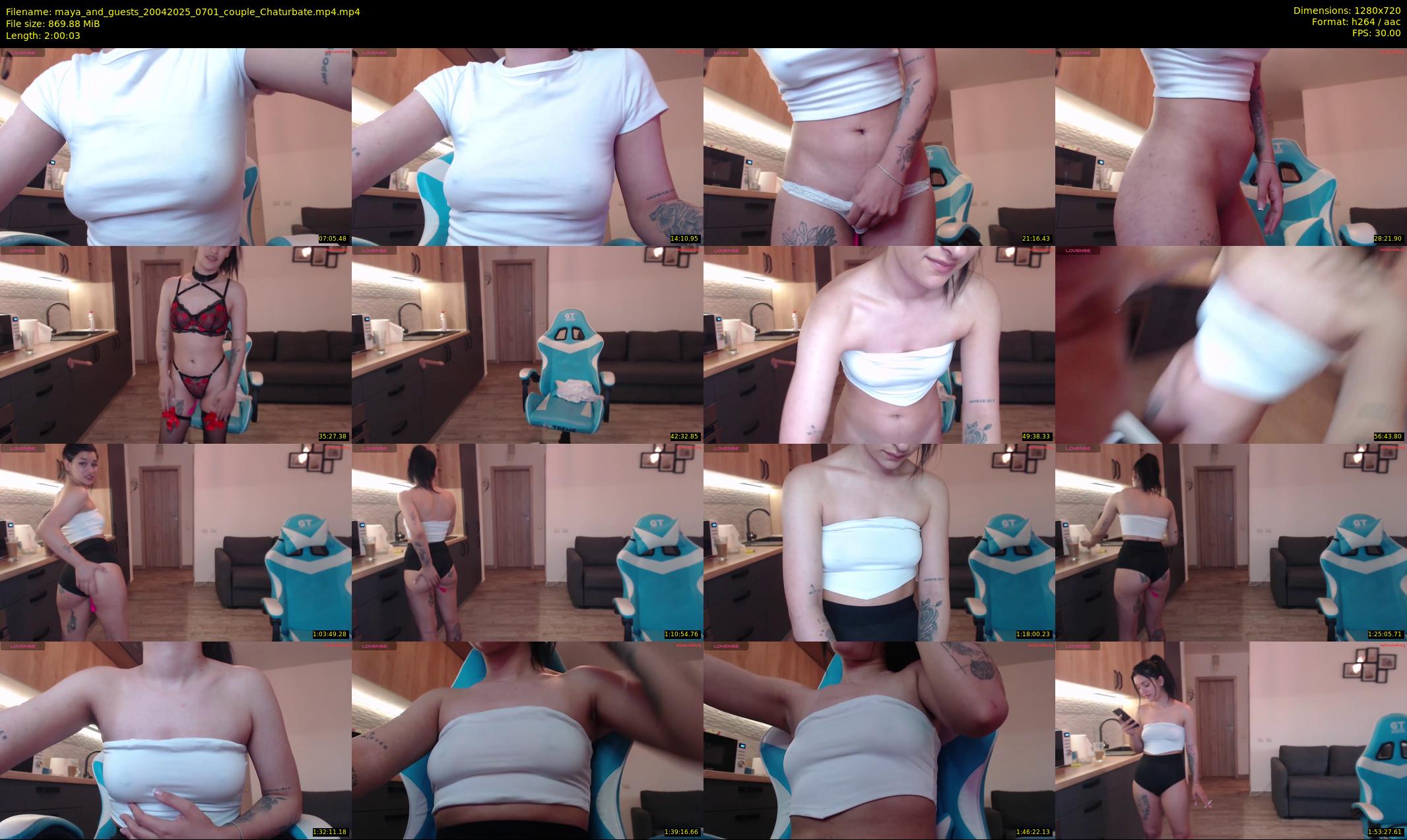 maya_and_guests — 121 minute Chaturbate couple cam show recording, 720p, Apr 20, 2025