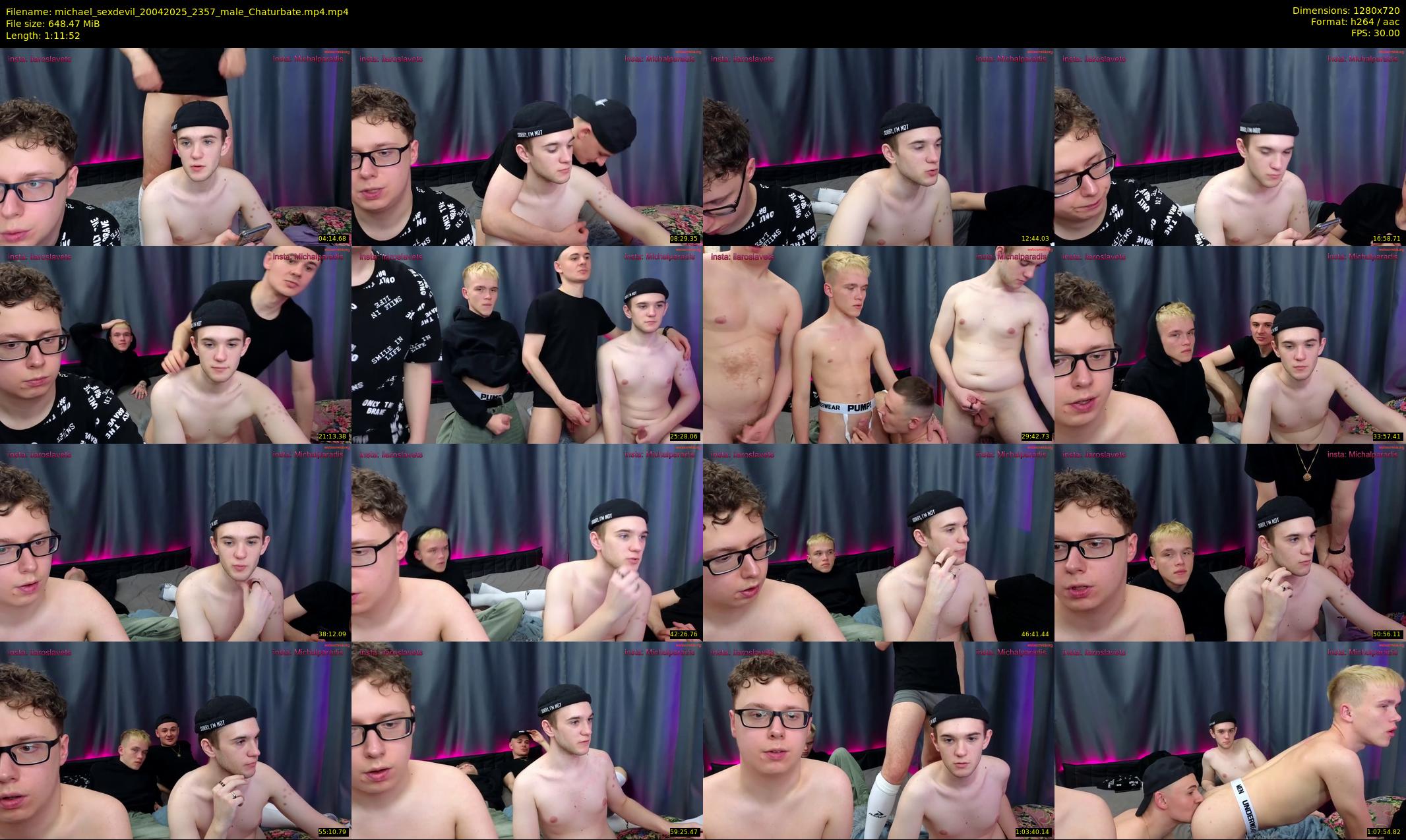 michael_sexdevil — 72 minute Chaturbate male cam show recording, 720p, Apr 20, 2025