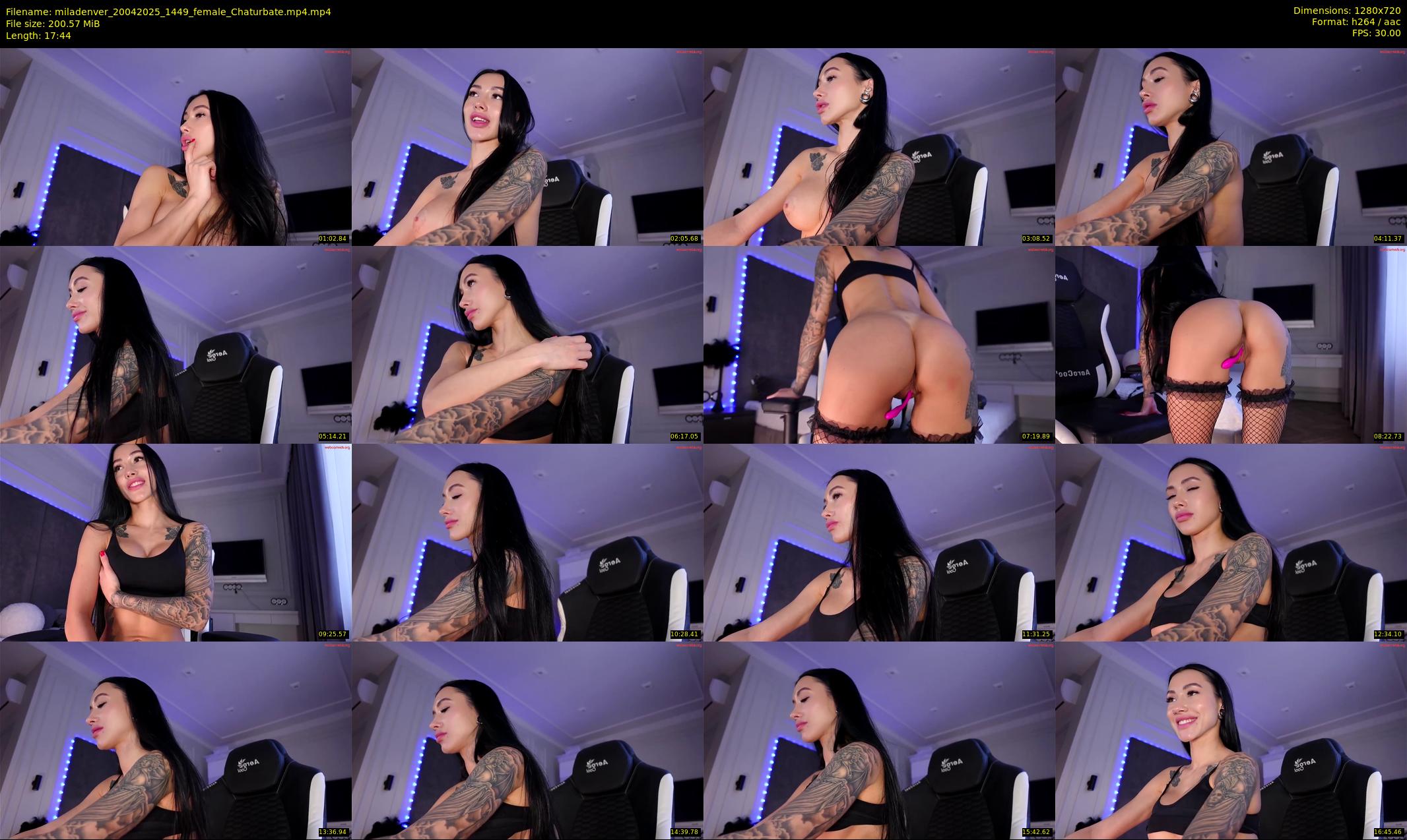 miladenver — 18 minute Chaturbate female cam show recording, 720p, Apr 20, 2025