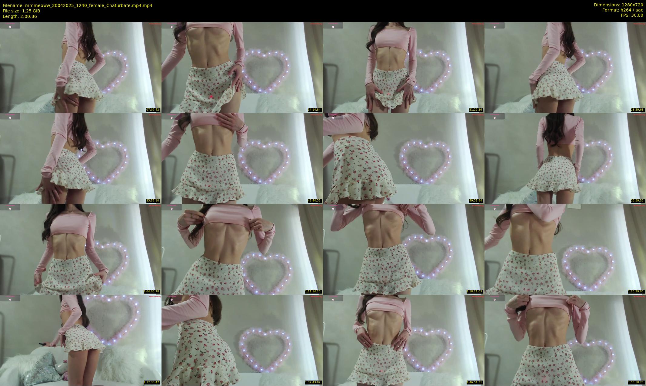mmmeoww — 121 minute Chaturbate female cam show recording, 720p, Apr 20, 2025