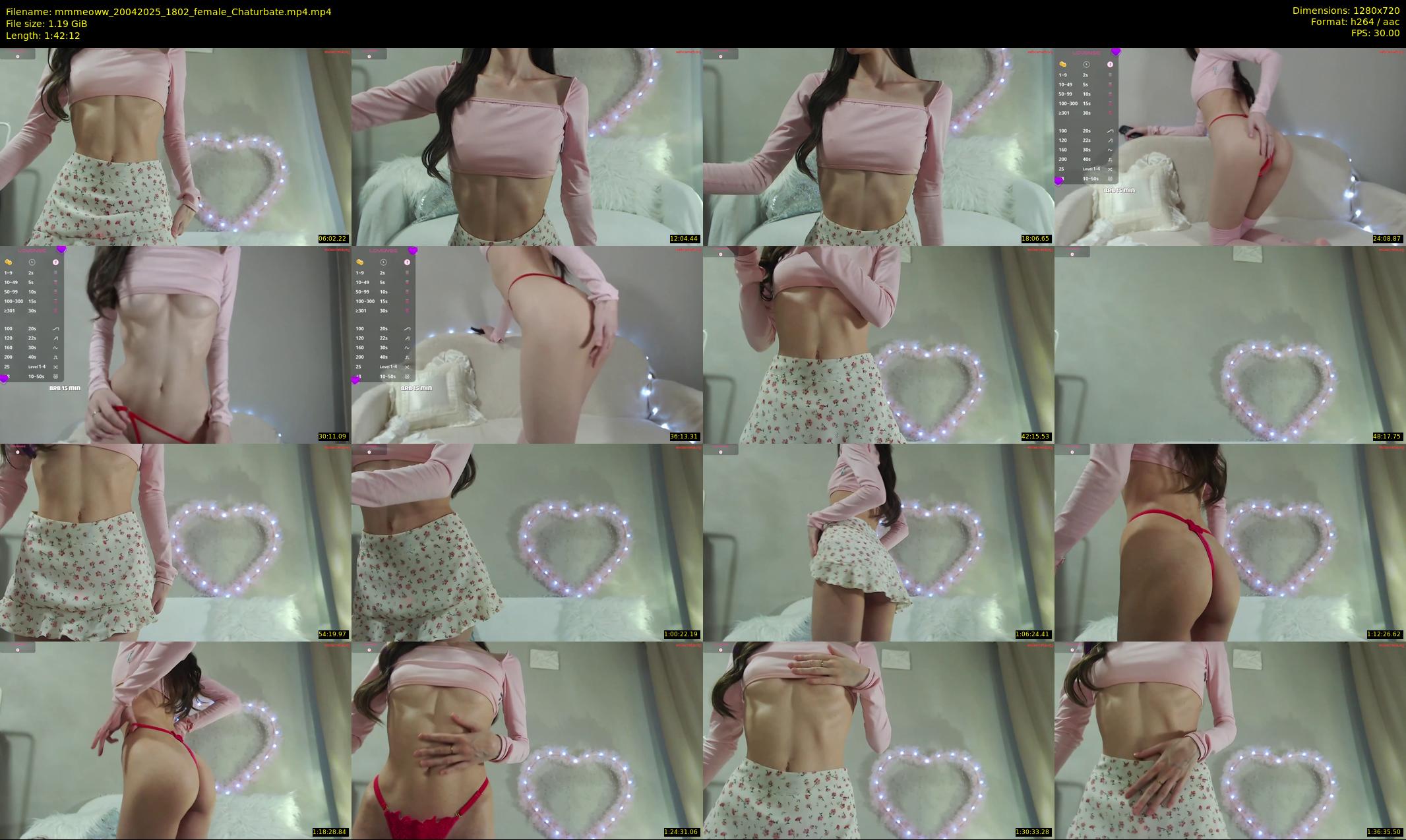 mmmeoww — 103 minute Chaturbate female cam show recording, 720p, Apr 20, 2025