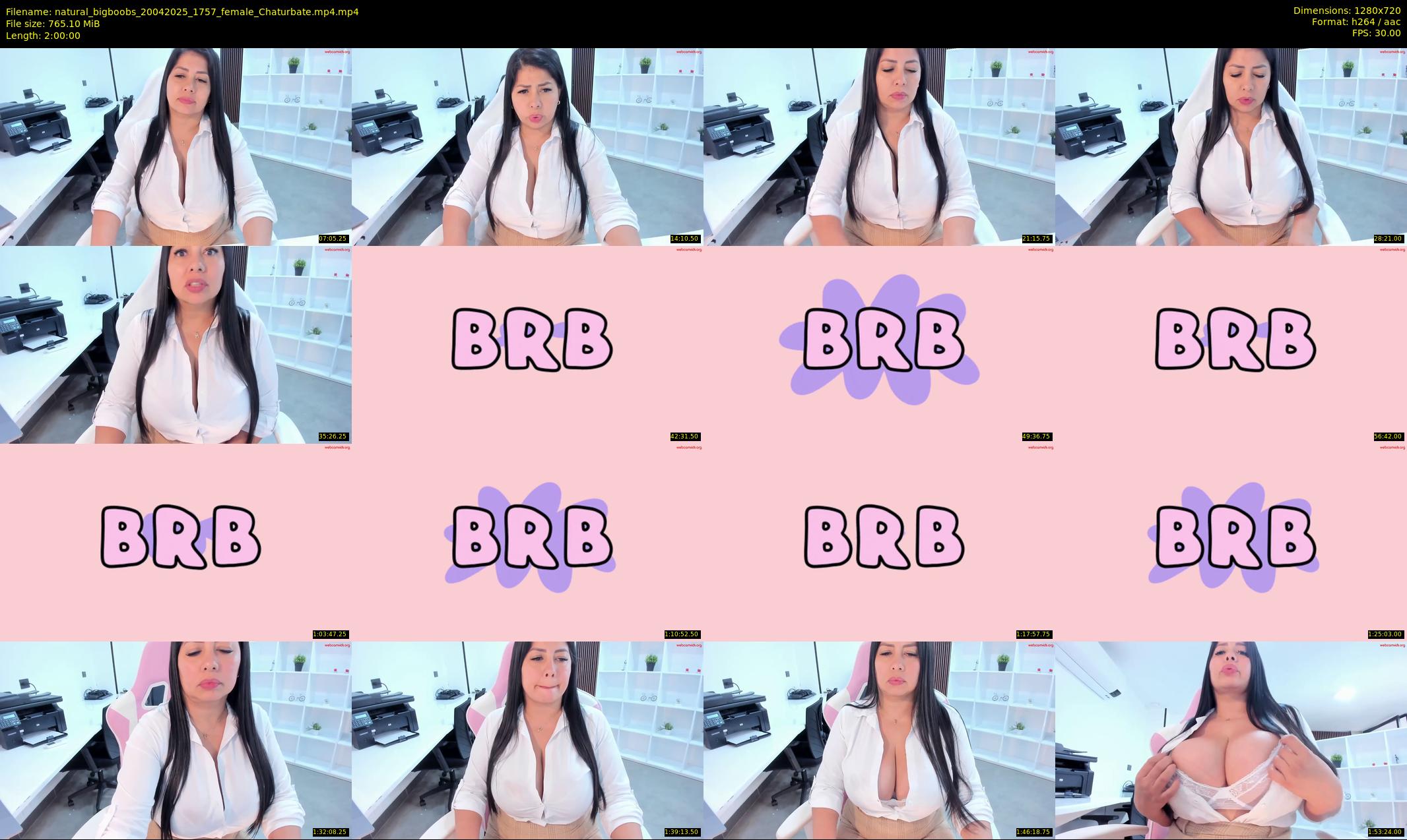 natural_bigboobs — 120 minute Chaturbate female cam show recording, 720p, Apr 20, 2025
