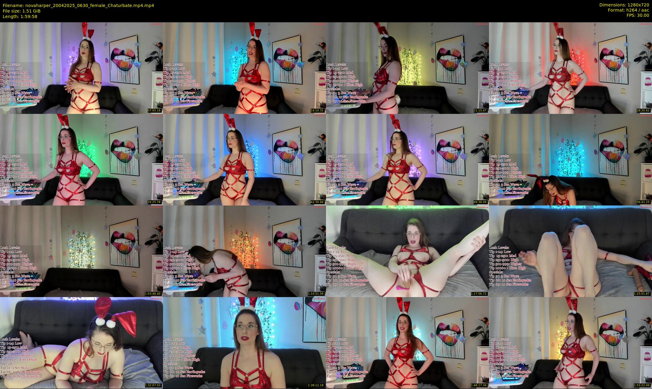 novaharper — 120 minute Chaturbate female cam show recording, 720p, Apr 20, 2025