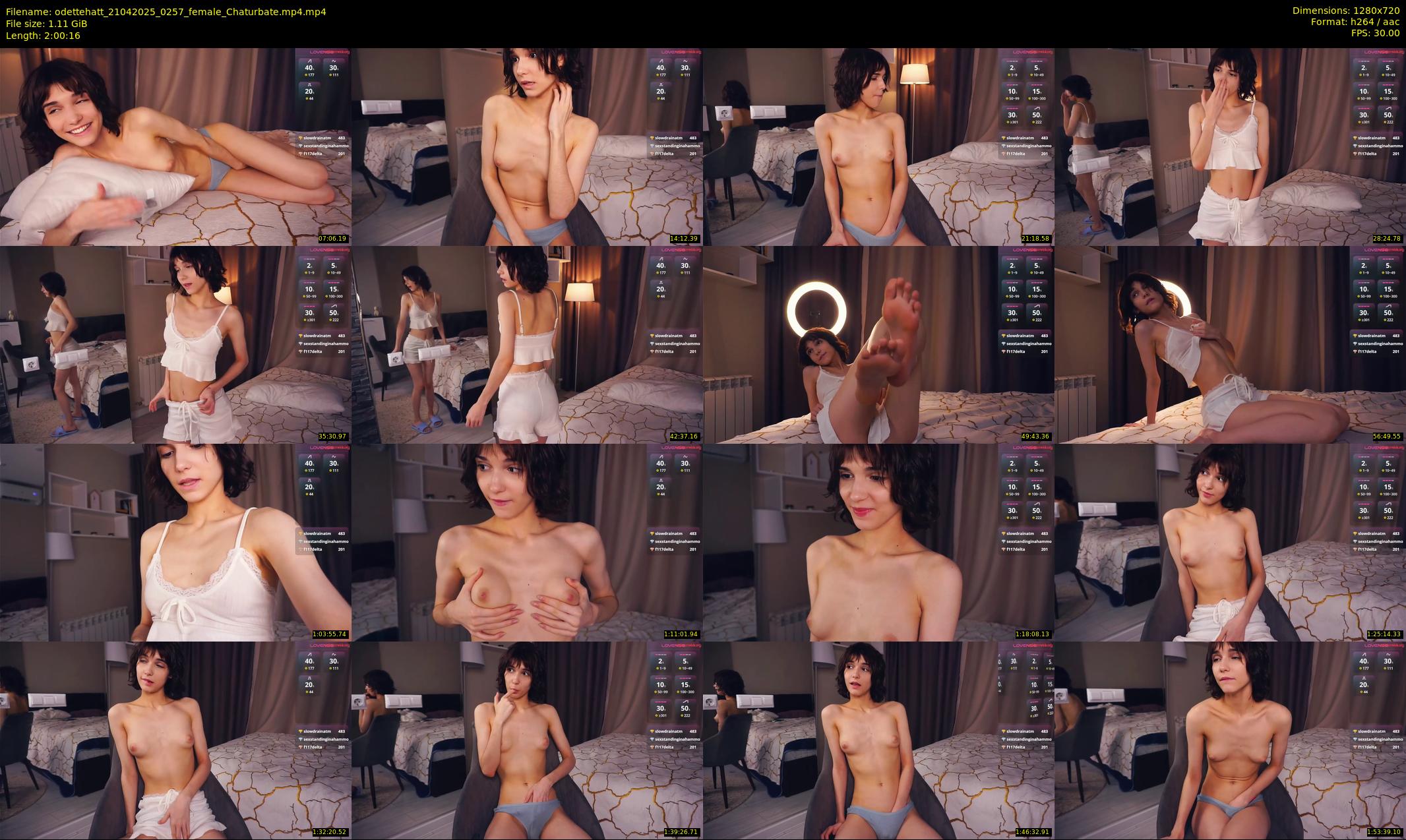 odettehatt — 121 minute Chaturbate female cam show recording, 720p, Apr 21, 2025
