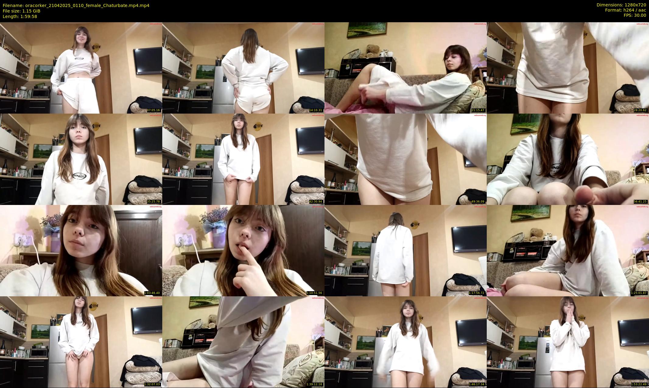 oracorker — 120 minute Chaturbate female cam show recording, 720p, Apr 21, 2025