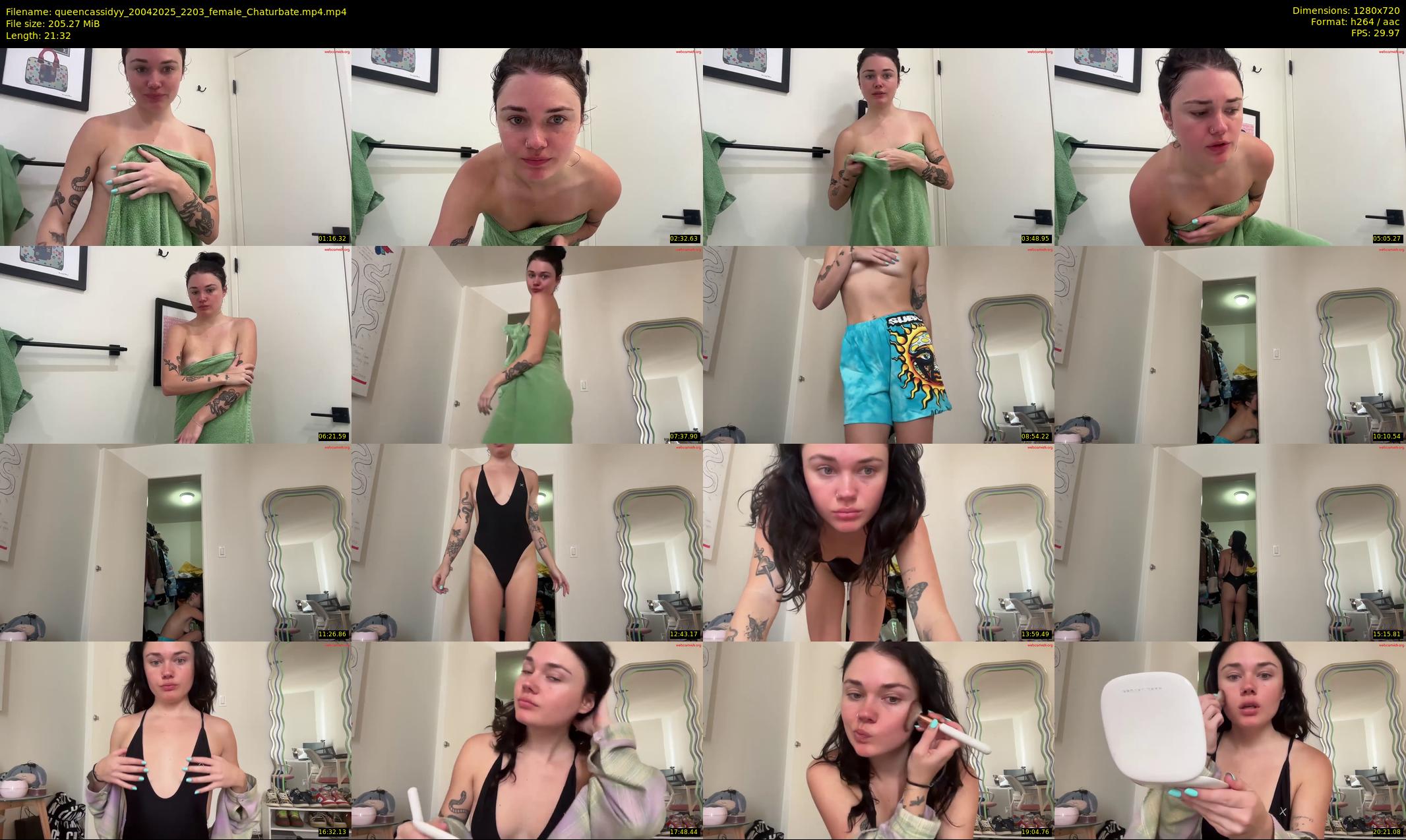 queencassidyy — 22 minute Chaturbate female cam show recording, 720p, Apr 20, 2025