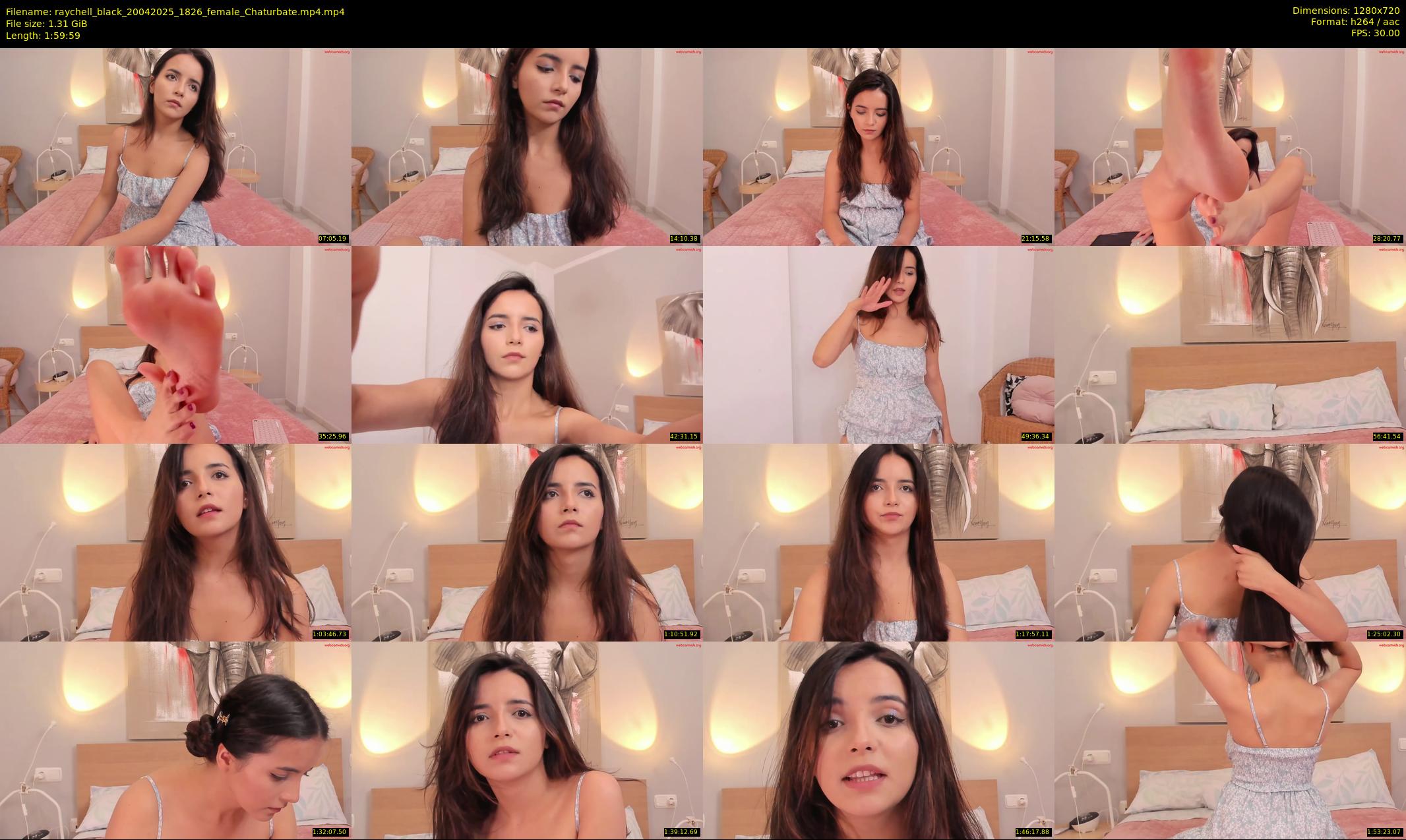 raychell_black — 120 minute Chaturbate female cam show recording, 720p, Apr 20, 2025