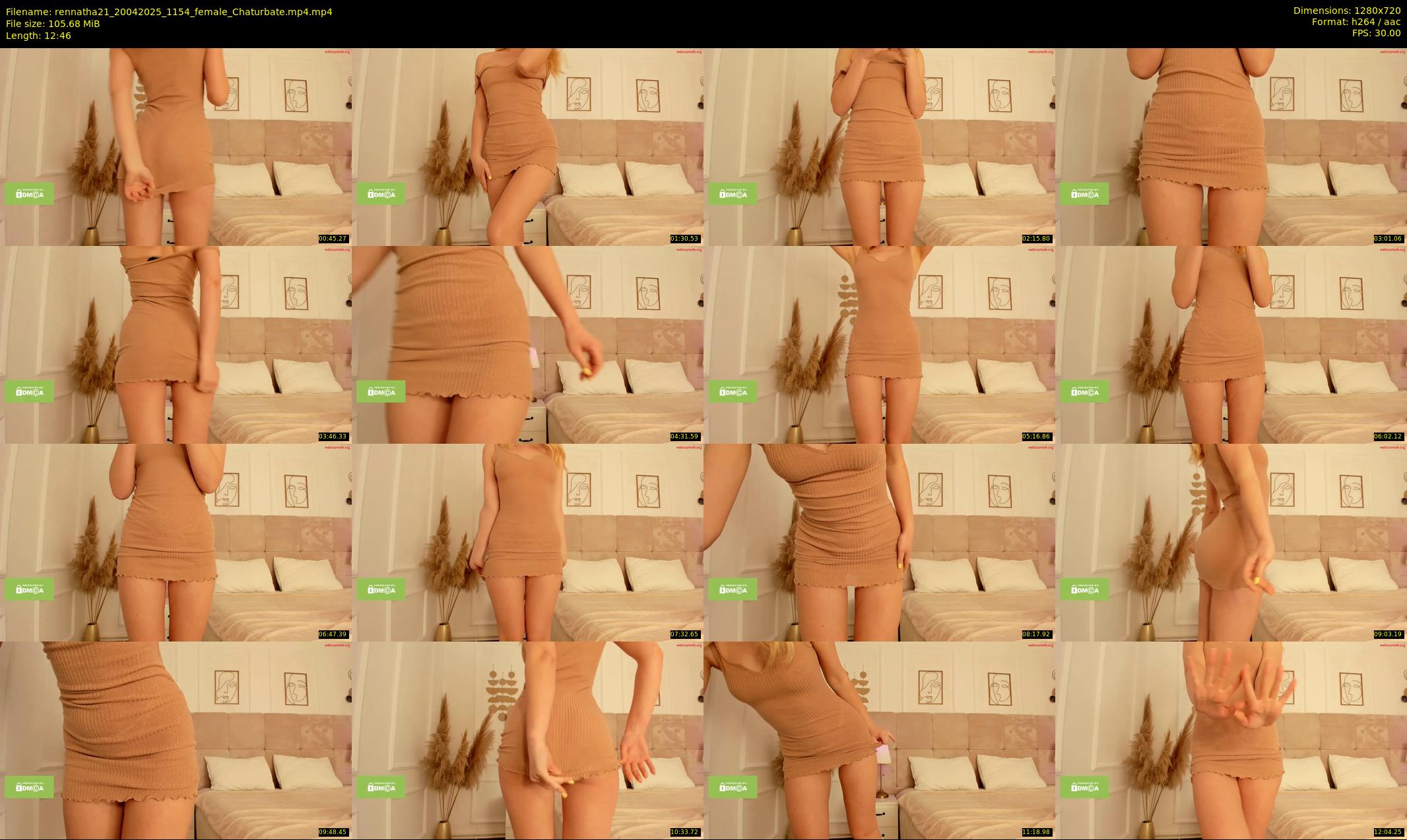 rennatha21 — 13 minute Chaturbate female cam show recording, 720p, Apr 20, 2025