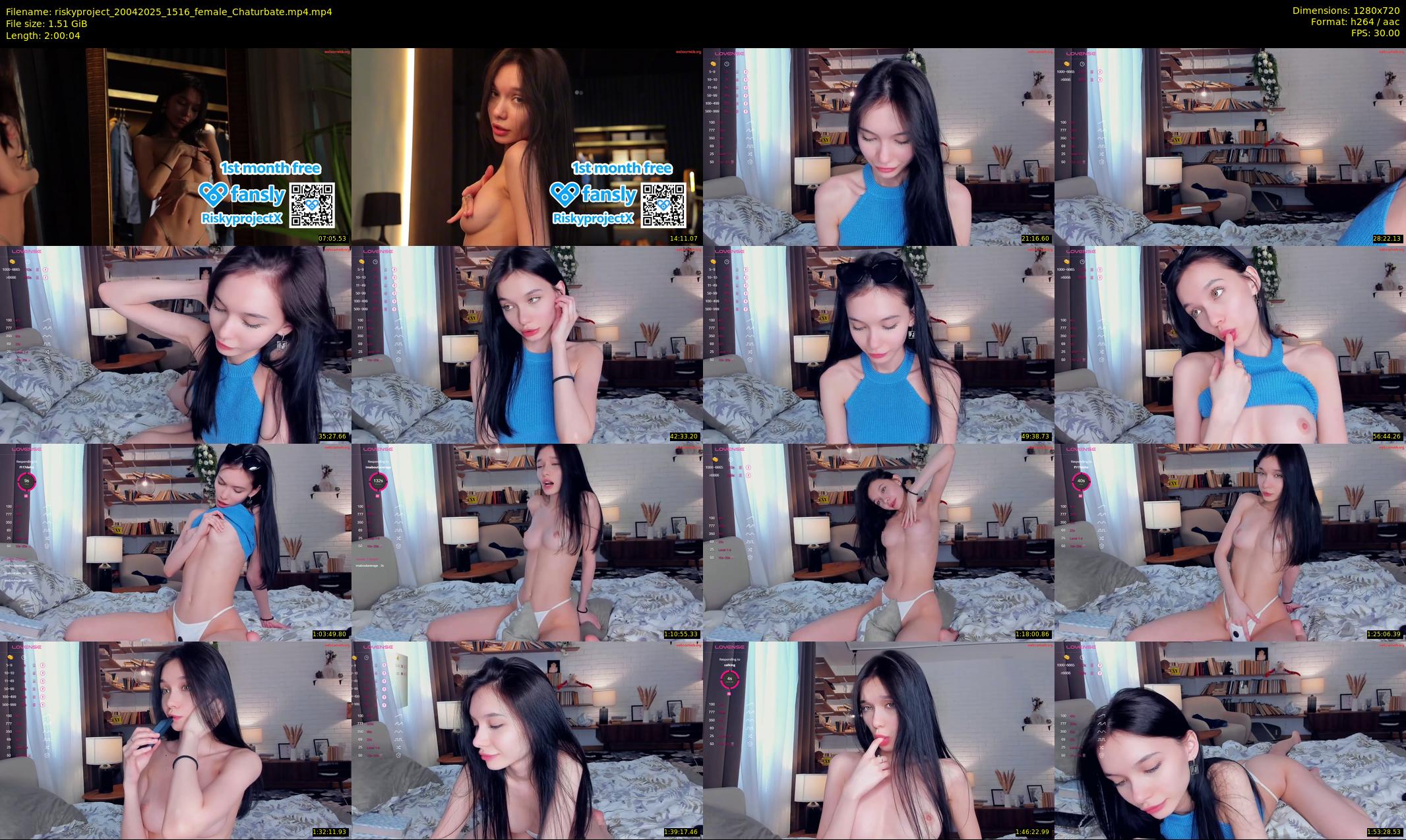 riskyproject — 121 minute Chaturbate couple cam show recording, 720p, Apr 20, 2025