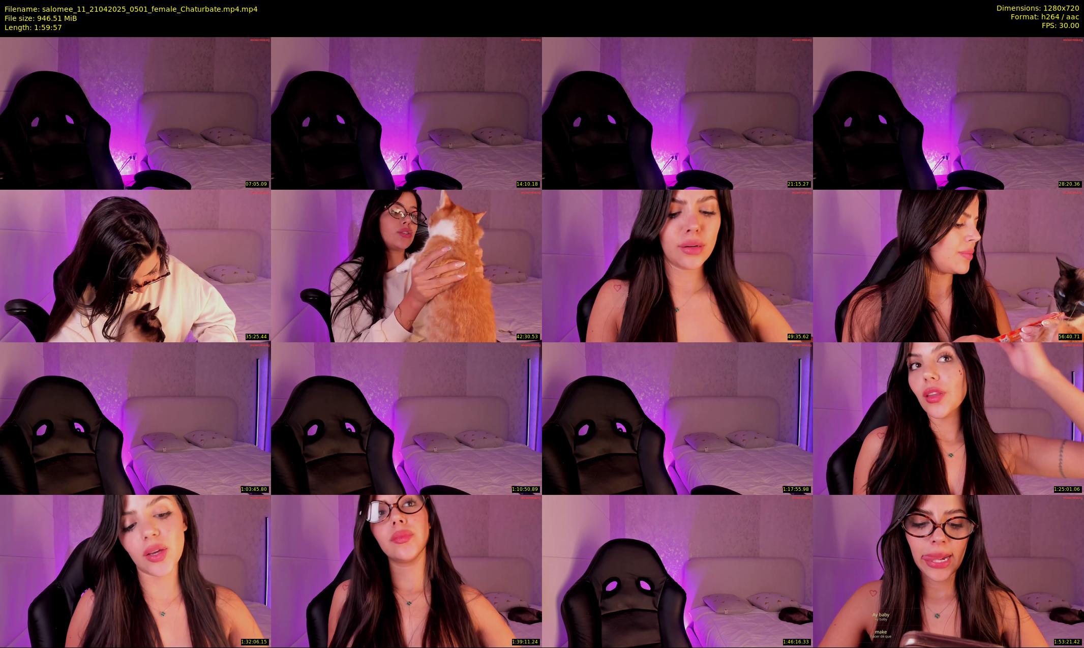 salomee_11 — 120 minute Chaturbate female cam show recording, 720p, Apr 21, 2025
