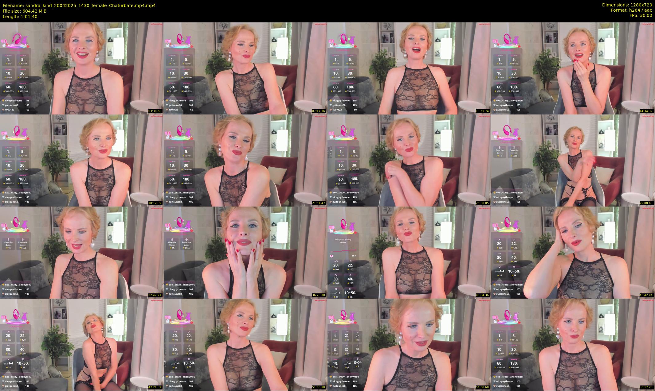 sandra_kind — 62 minute Chaturbate female cam show recording, 720p, Apr 20, 2025