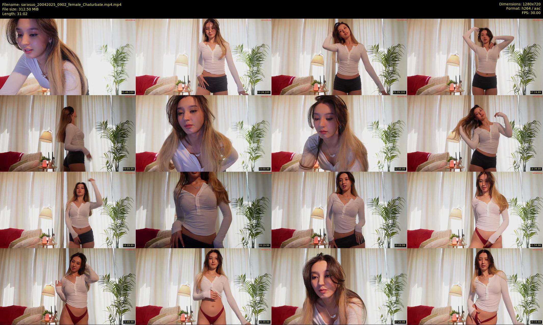 sarasuo — 32 minute Chaturbate female cam show recording, 720p, Apr 20, 2025