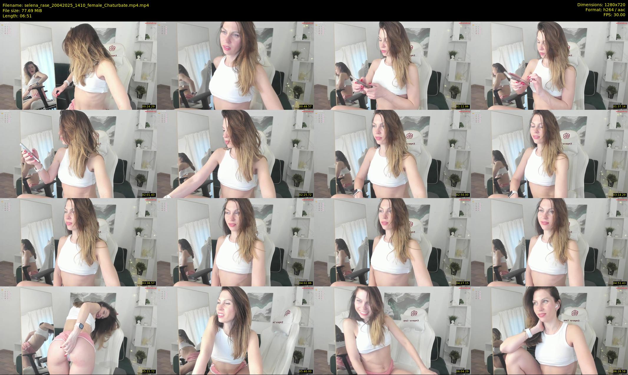 selena_rase — 7 minute Chaturbate female cam show recording, 720p, Apr 20, 2025