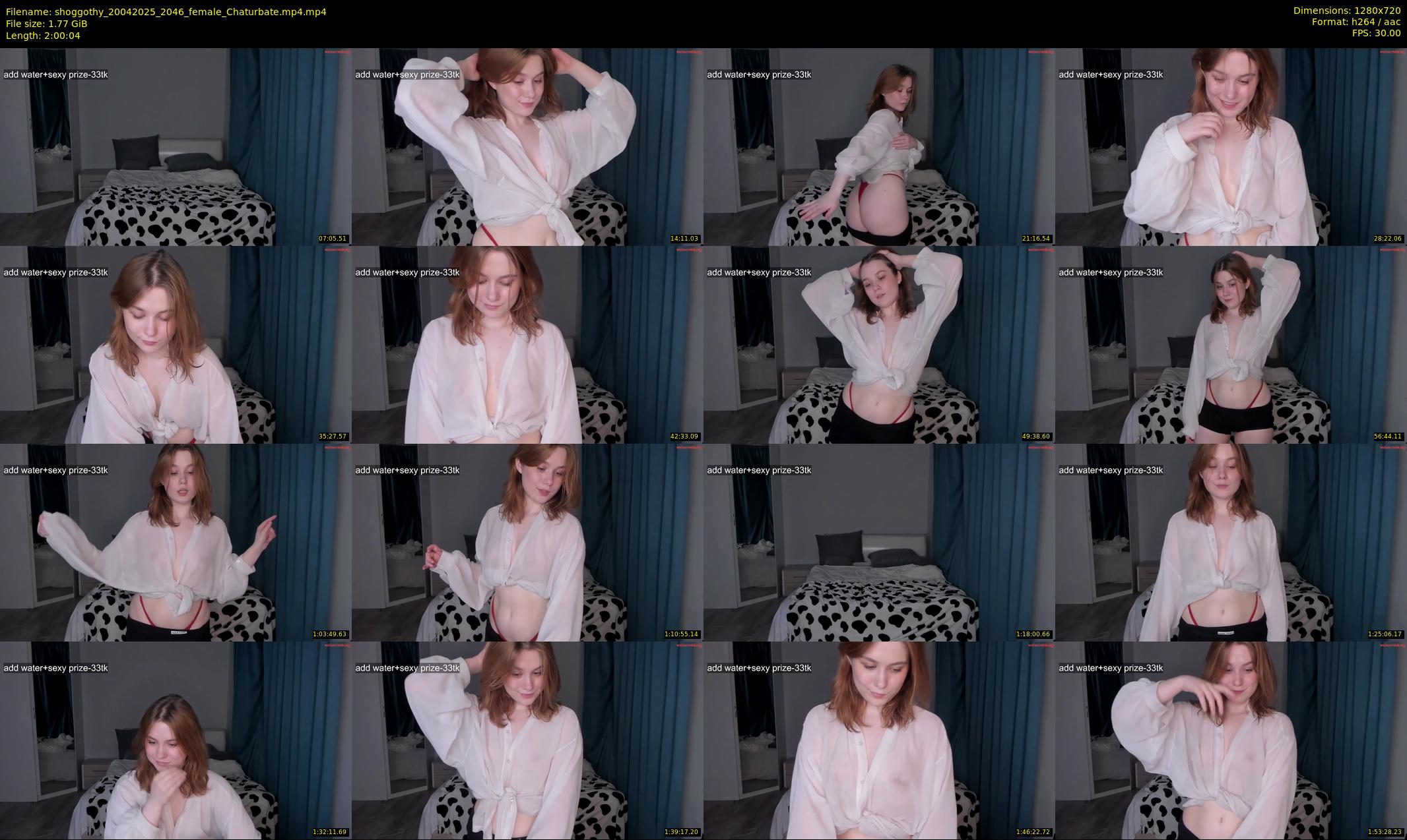 shoggothy — 121 minute Chaturbate female cam show recording, 720p, Apr 20, 2025