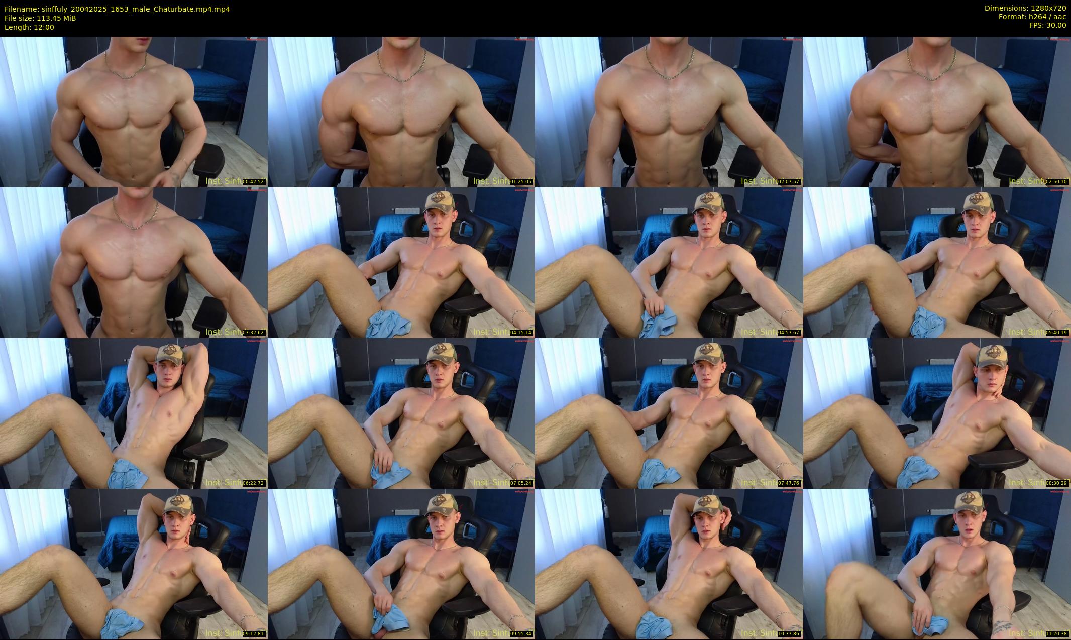 sinffuly — 12 minute Chaturbate male cam show recording, 720p, Apr 20, 2025