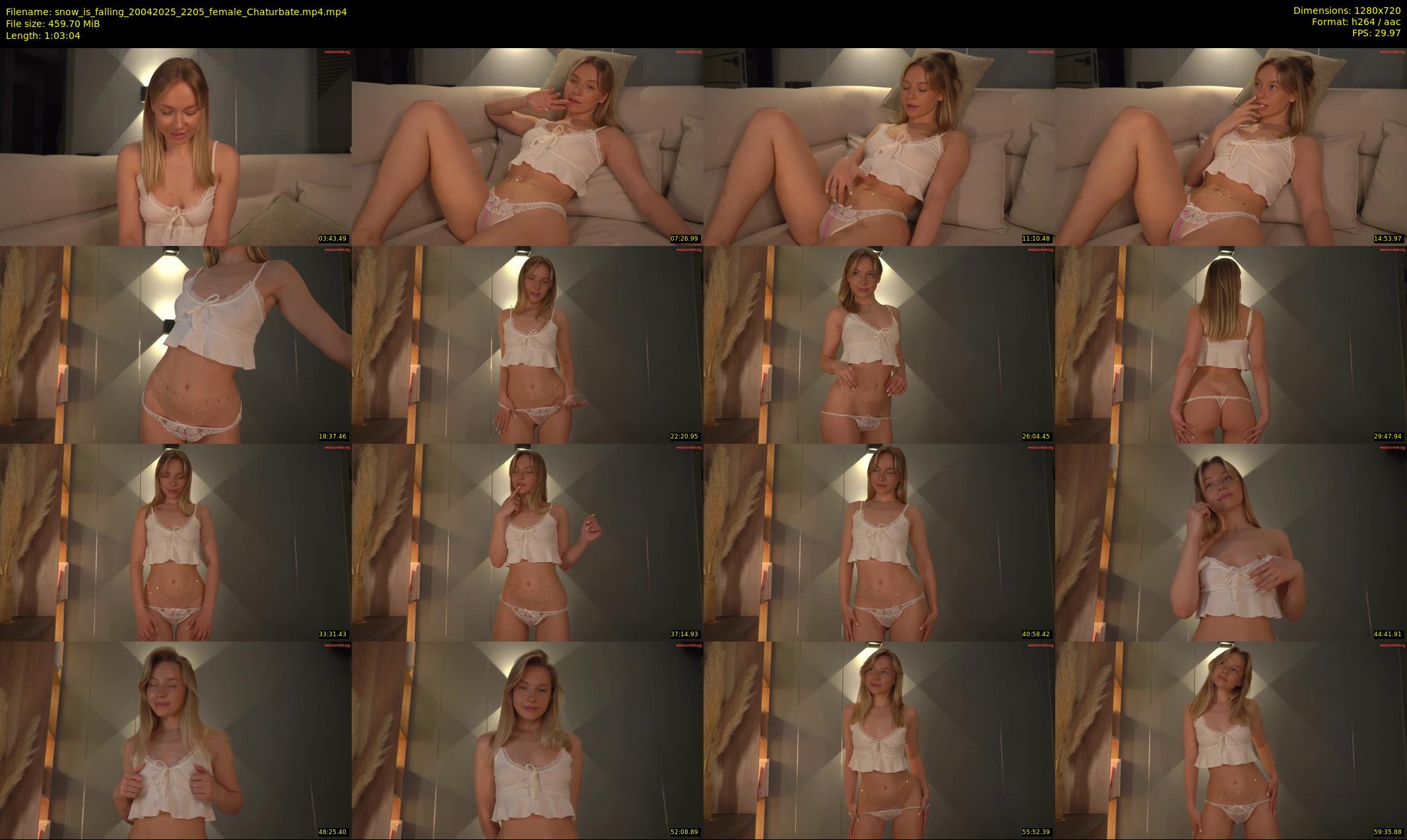 snow_is_falling — 64 minute Chaturbate female cam show recording, 720p, Apr 20, 2025