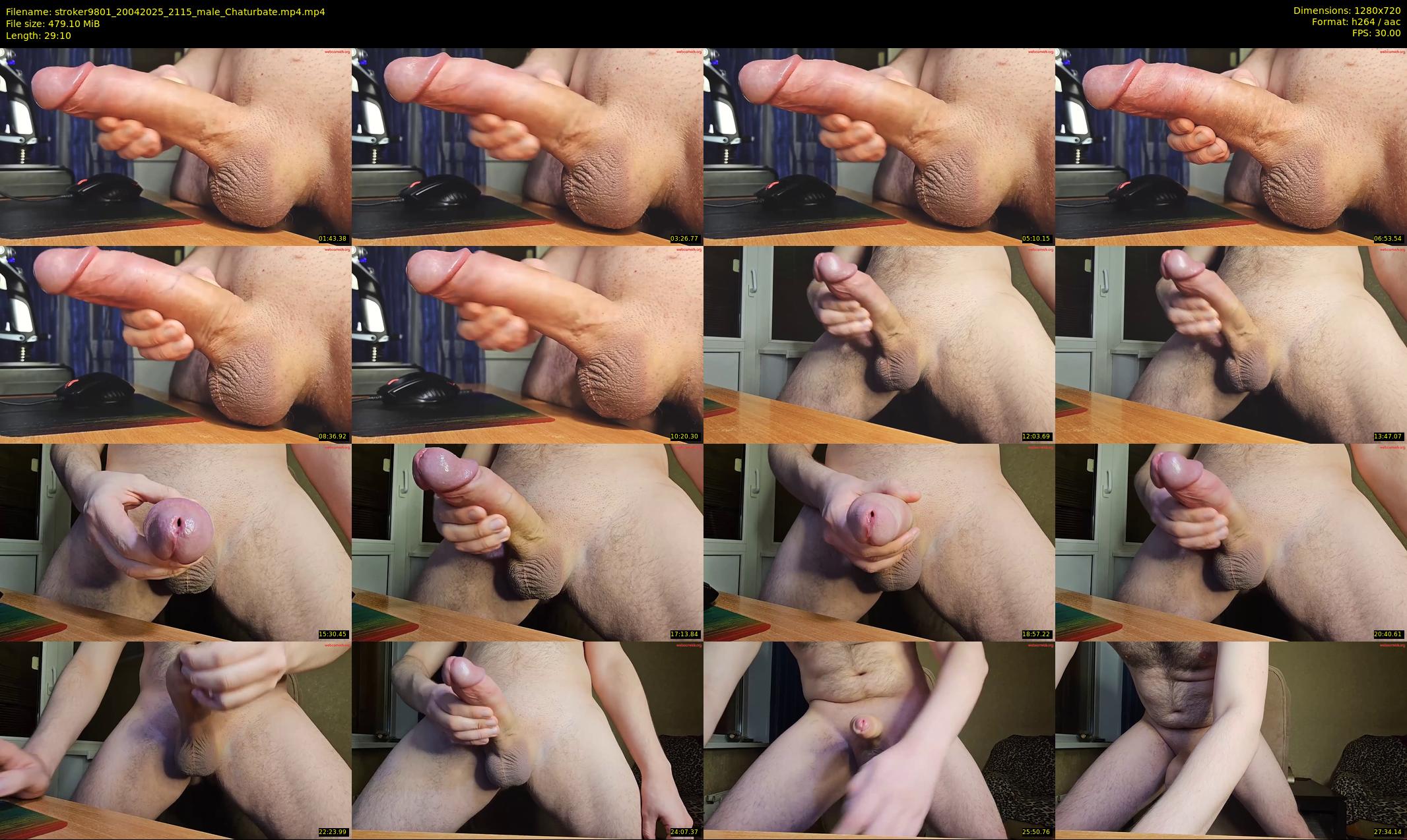 stroker9801 — 30 minute Chaturbate male cam show recording, 720p, Apr 20, 2025