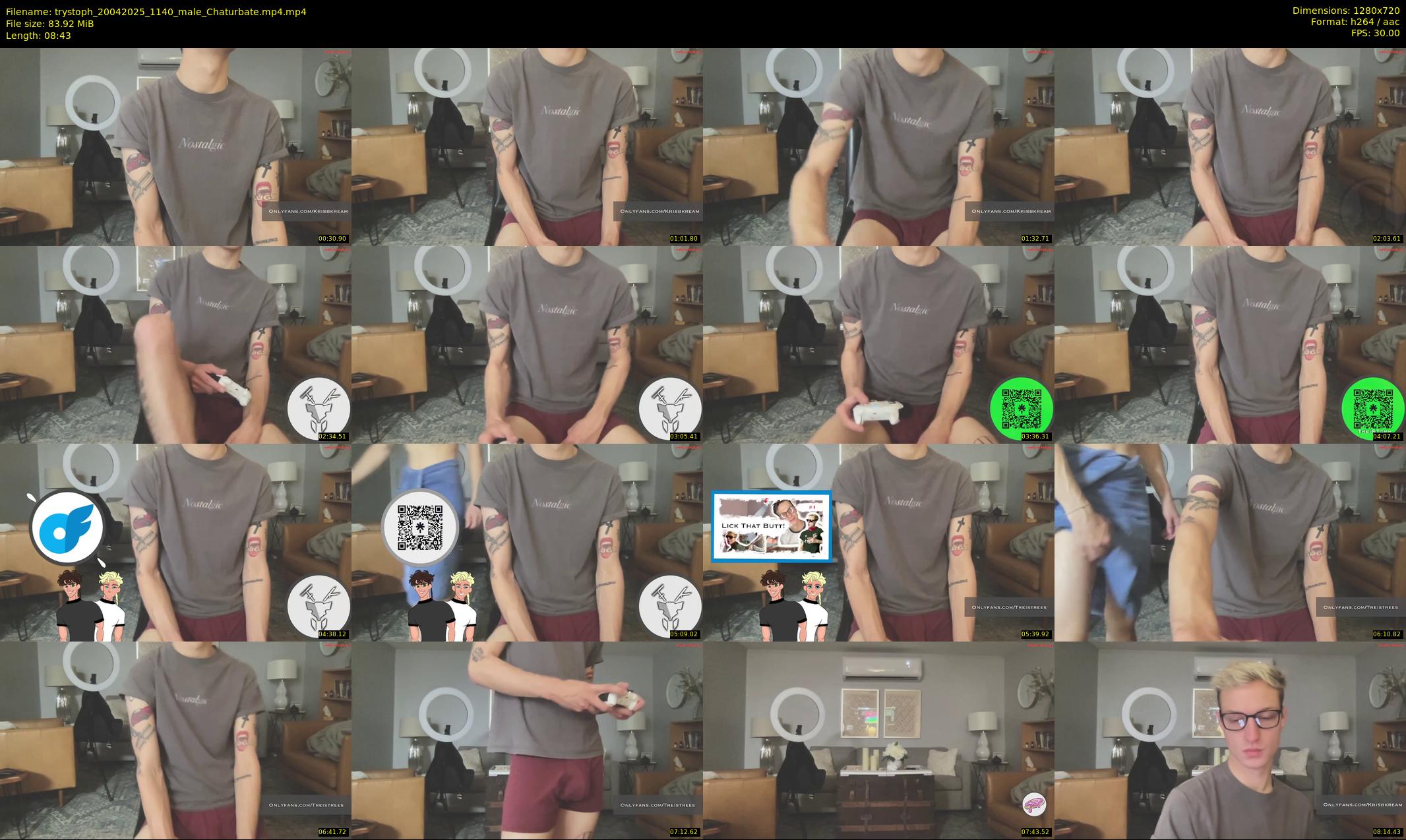 trystoph — 9 minute Chaturbate male cam show recording, 720p, Apr 20, 2025