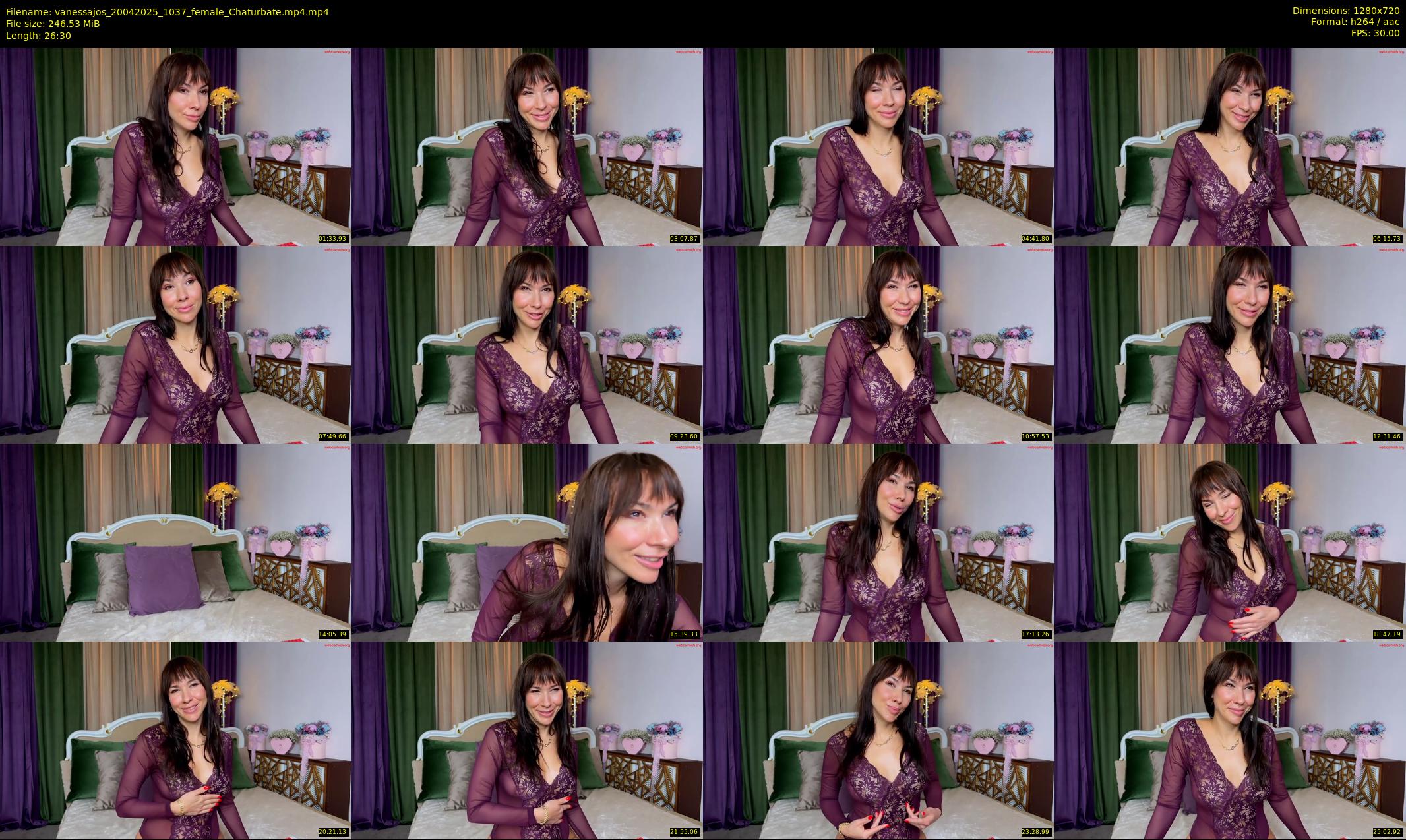 vanessajos — 27 minute Chaturbate female cam show recording, 720p, Apr 20, 2025
